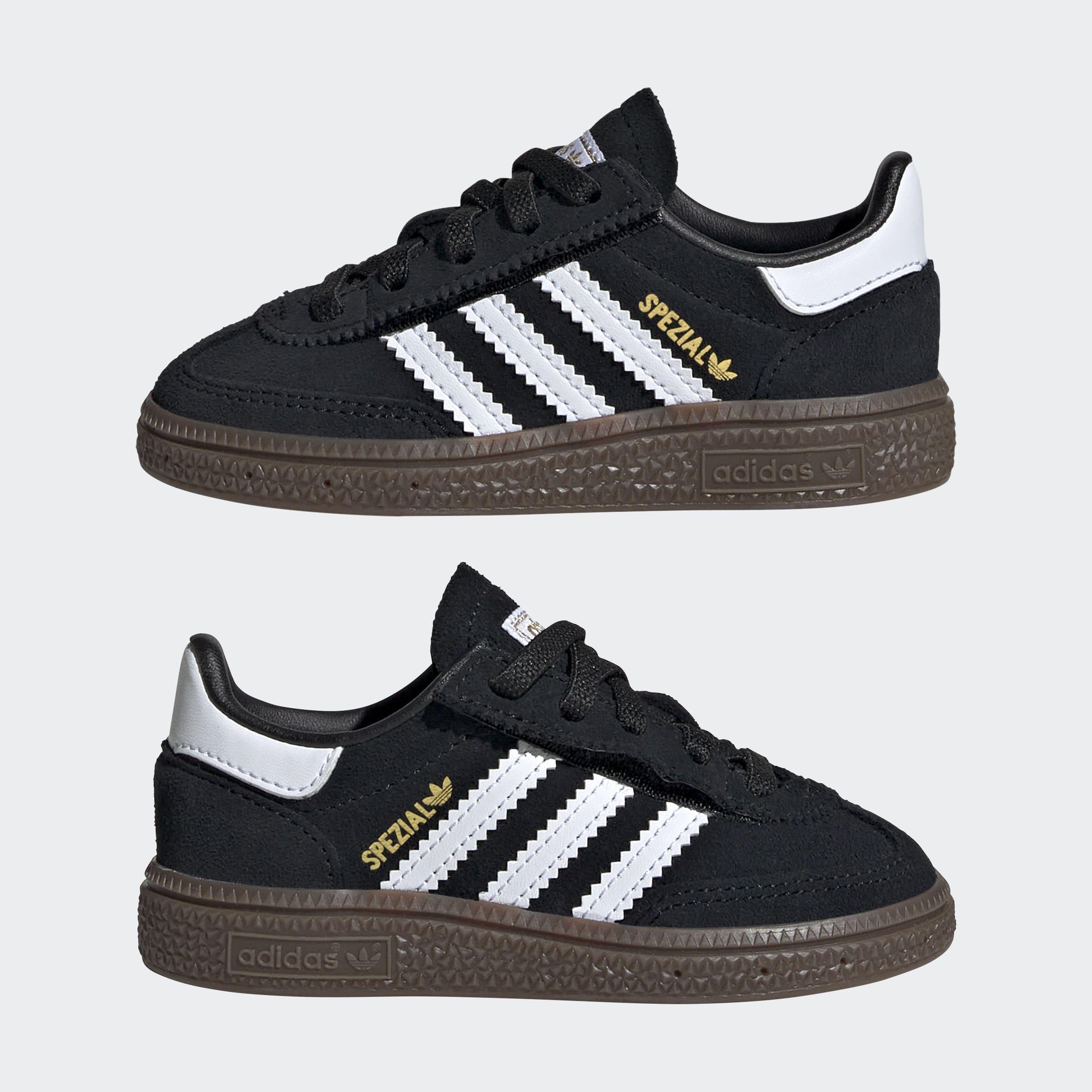 Kids Unisex Handball Spezial Comfort Closure Elastic Lace Shoes, Black, A701_ONE, large image number 9