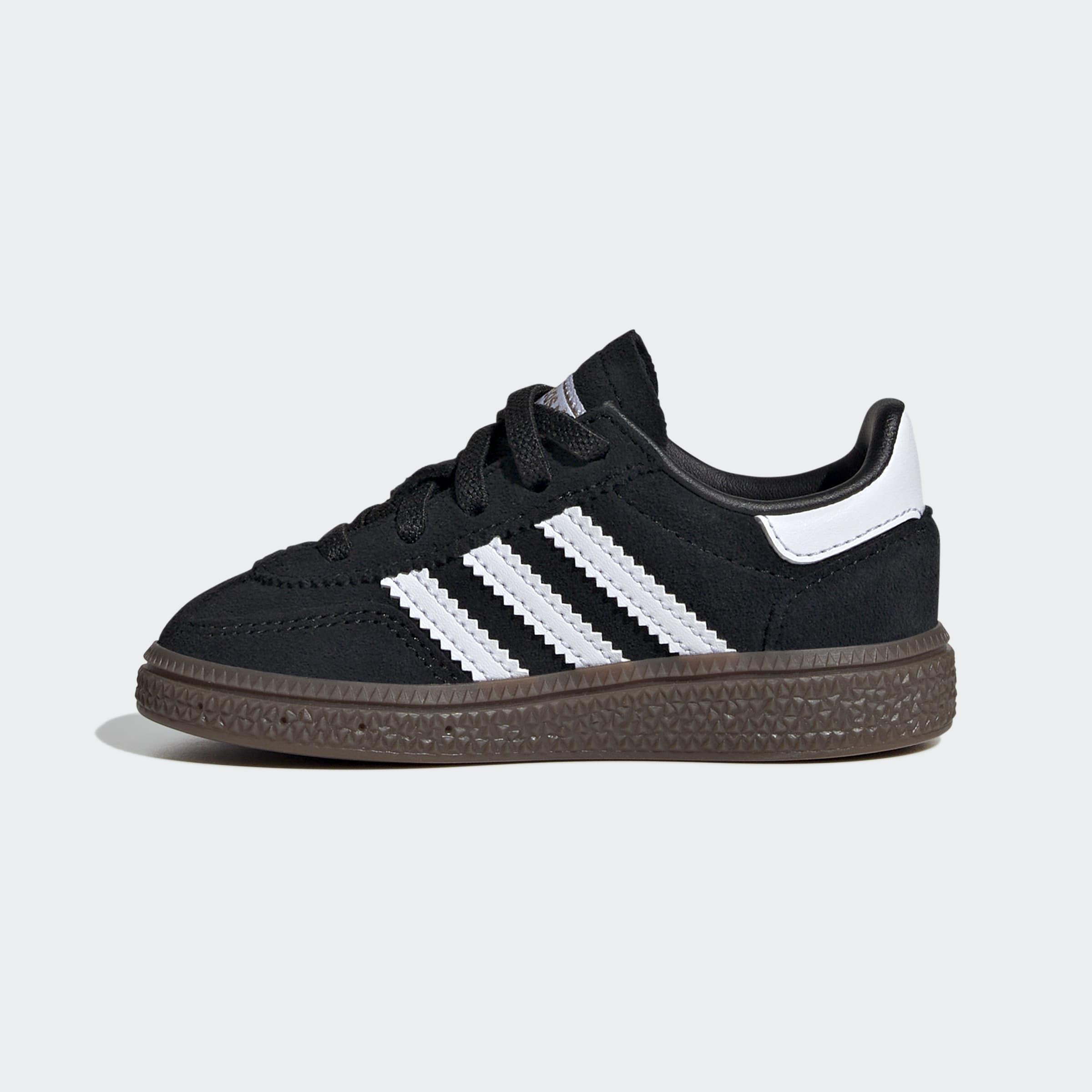 Kids Unisex Handball Spezial Comfort Closure Elastic Lace Shoes, Black, A701_ONE, large image number 10