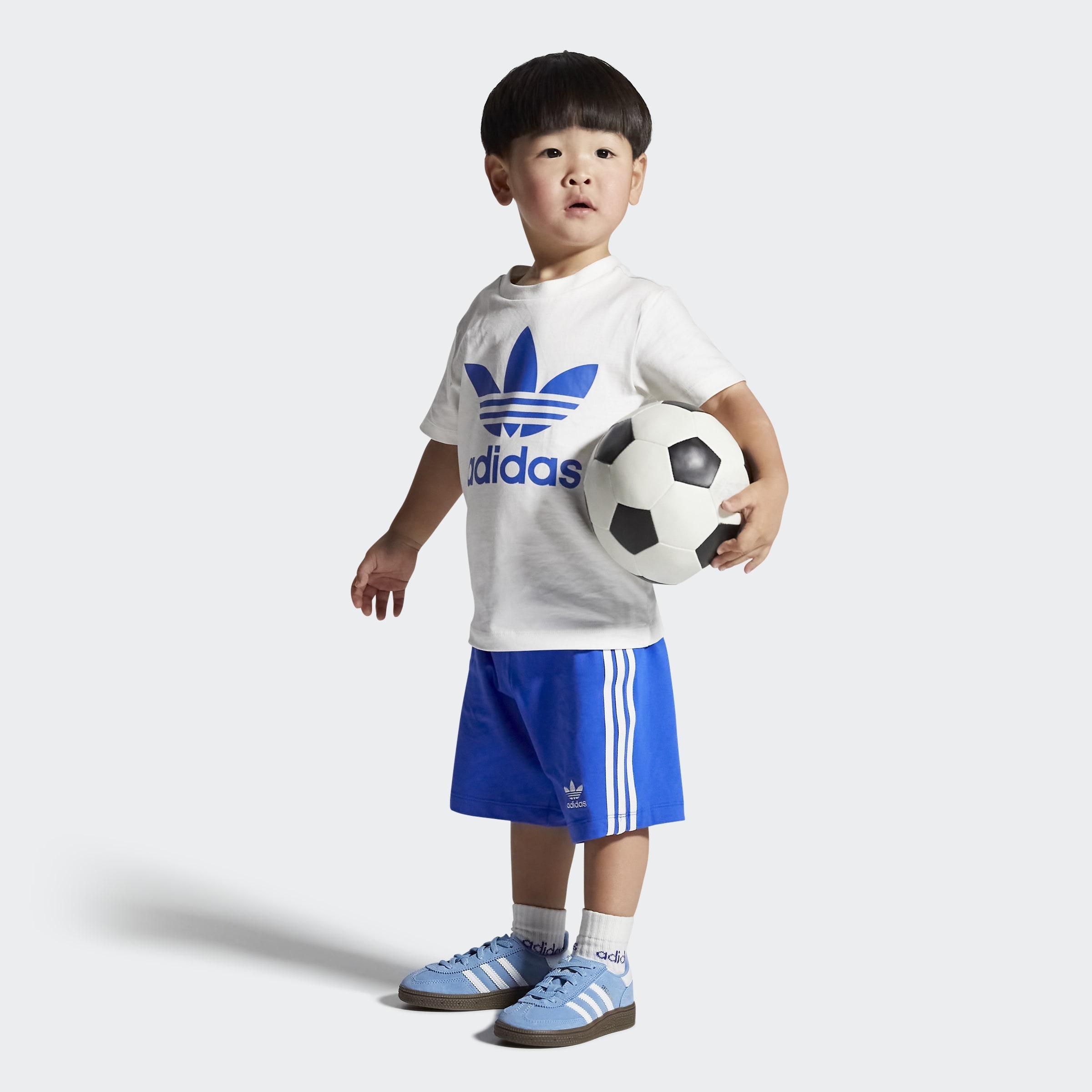 Kids Unisex Handball Spezial Comfort Closure Elastic Lace Shoes, Blue, A701_ONE, large image number 3