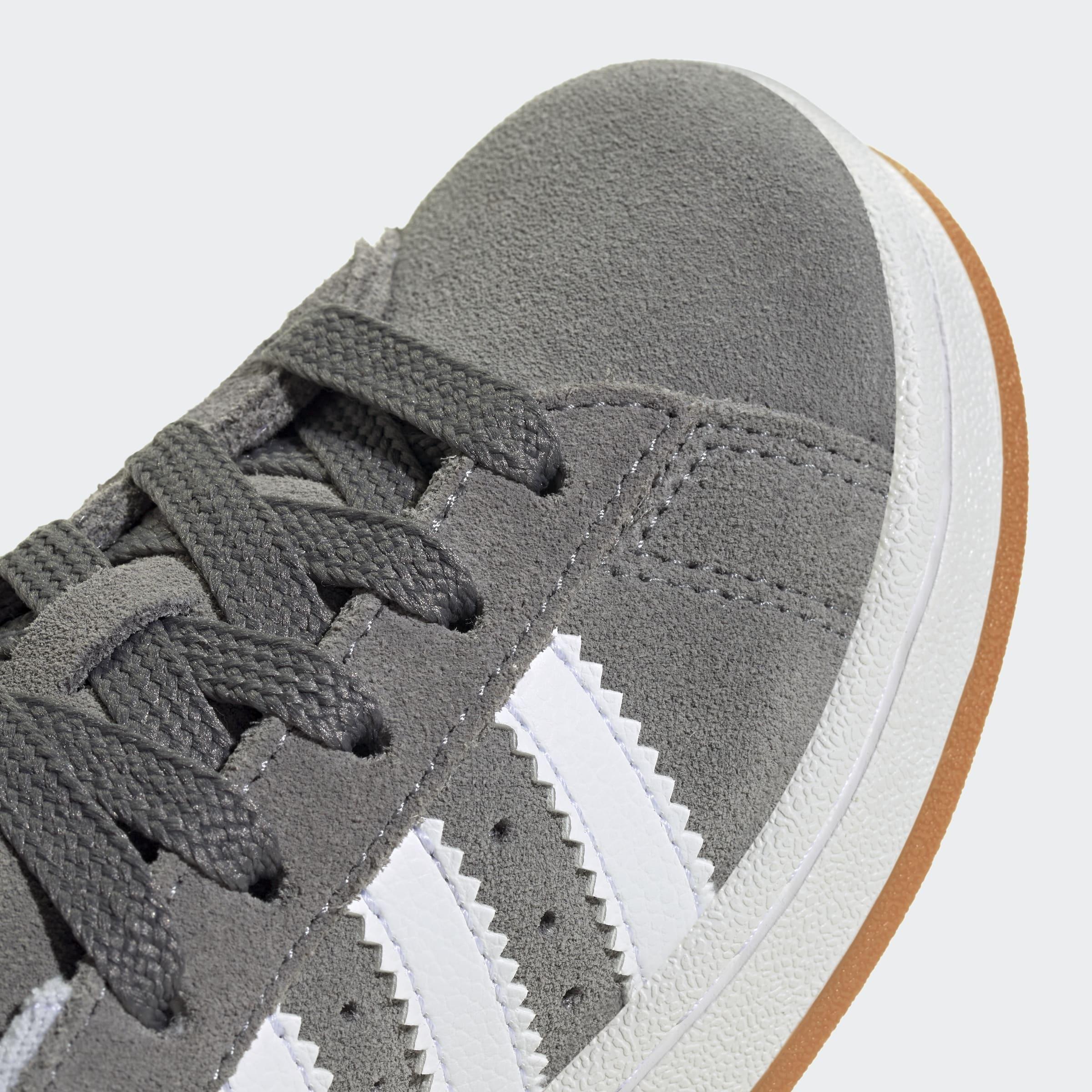 Kids Unisex Campus 00s Elastic Lace Shoes, Grey, A701_ONE, large image number 4