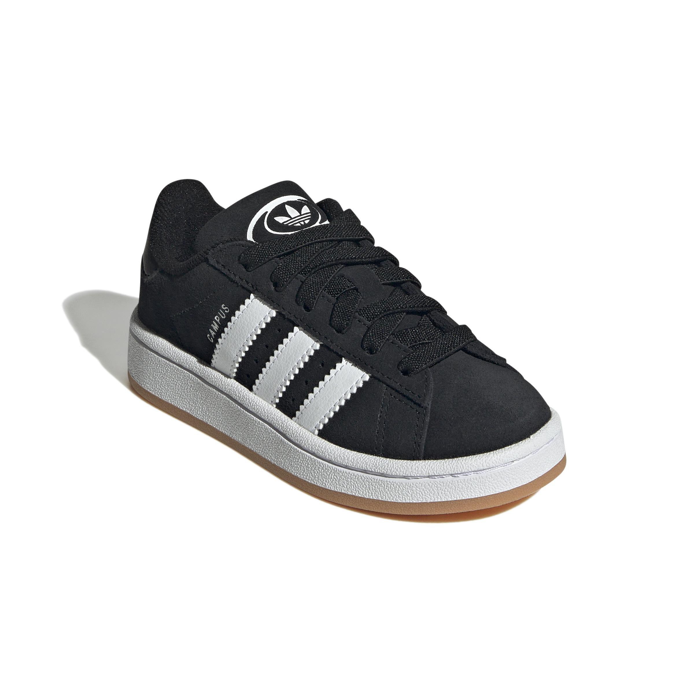 Unisex Kids Campus 00s Elastic Lace Shoes, Black, , large image number 2