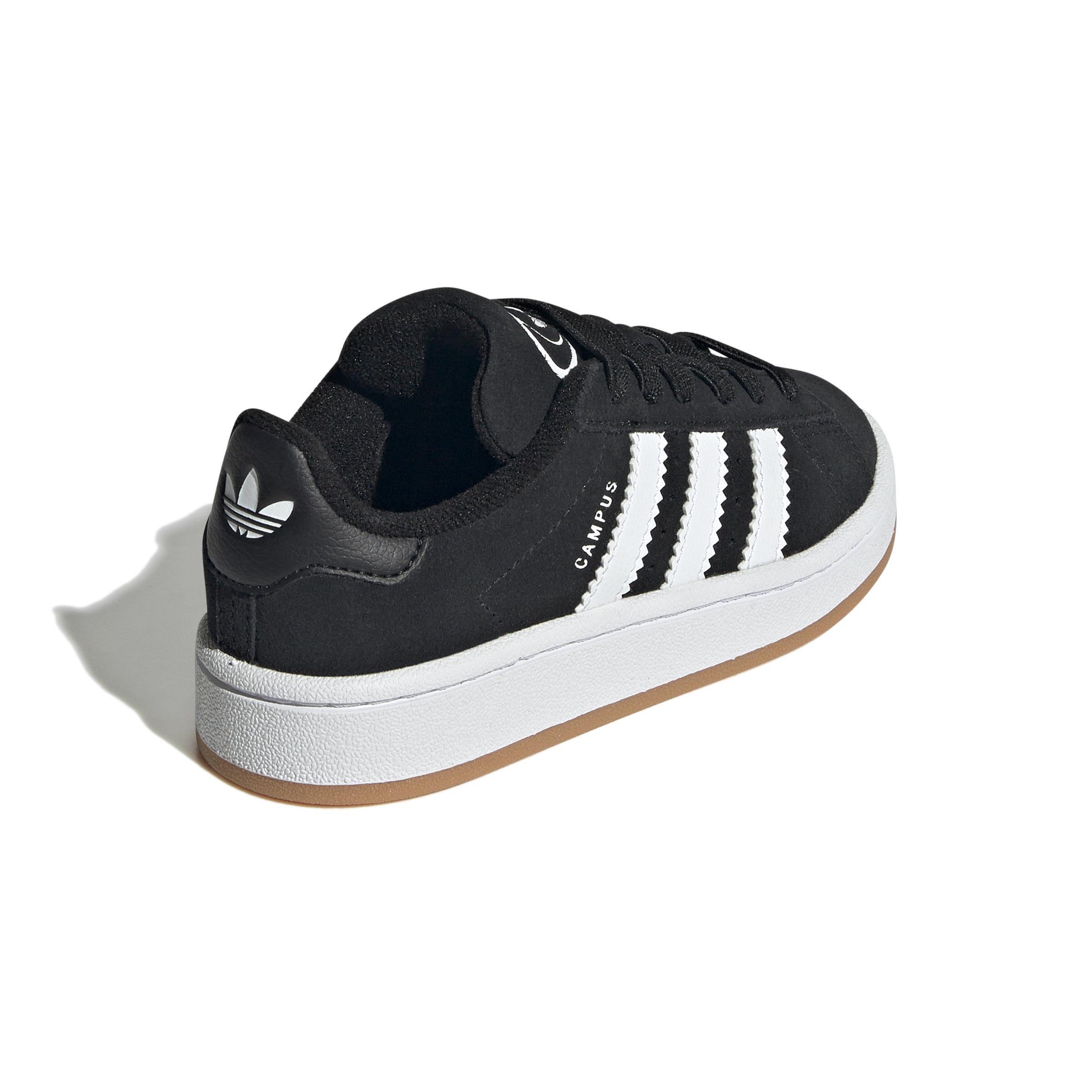 Unisex Kids Campus 00s Elastic Lace Shoes, Black, , large image number 3