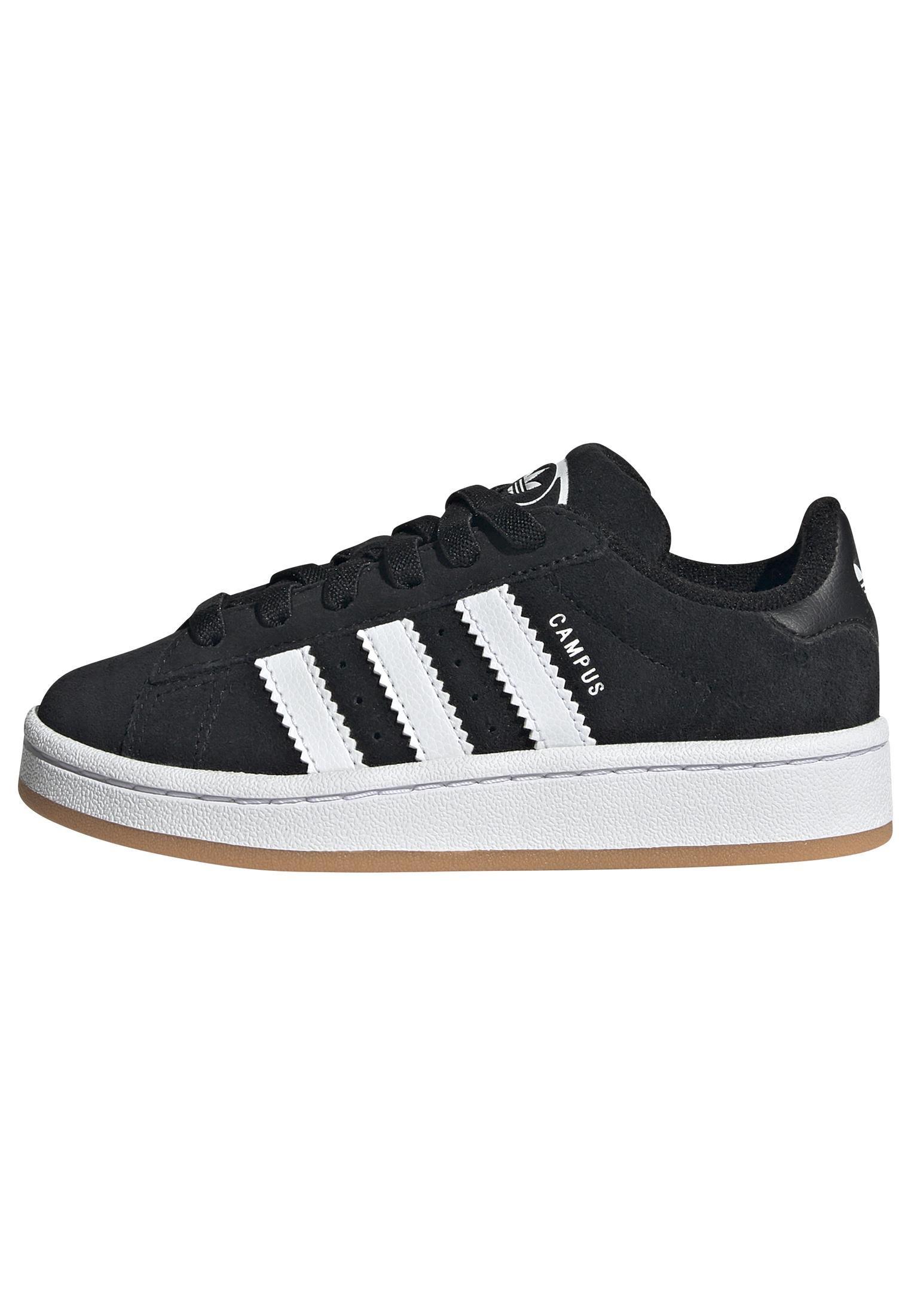 Unisex Kids Campus 00s Elastic Lace Shoes, Black, , large image number 8