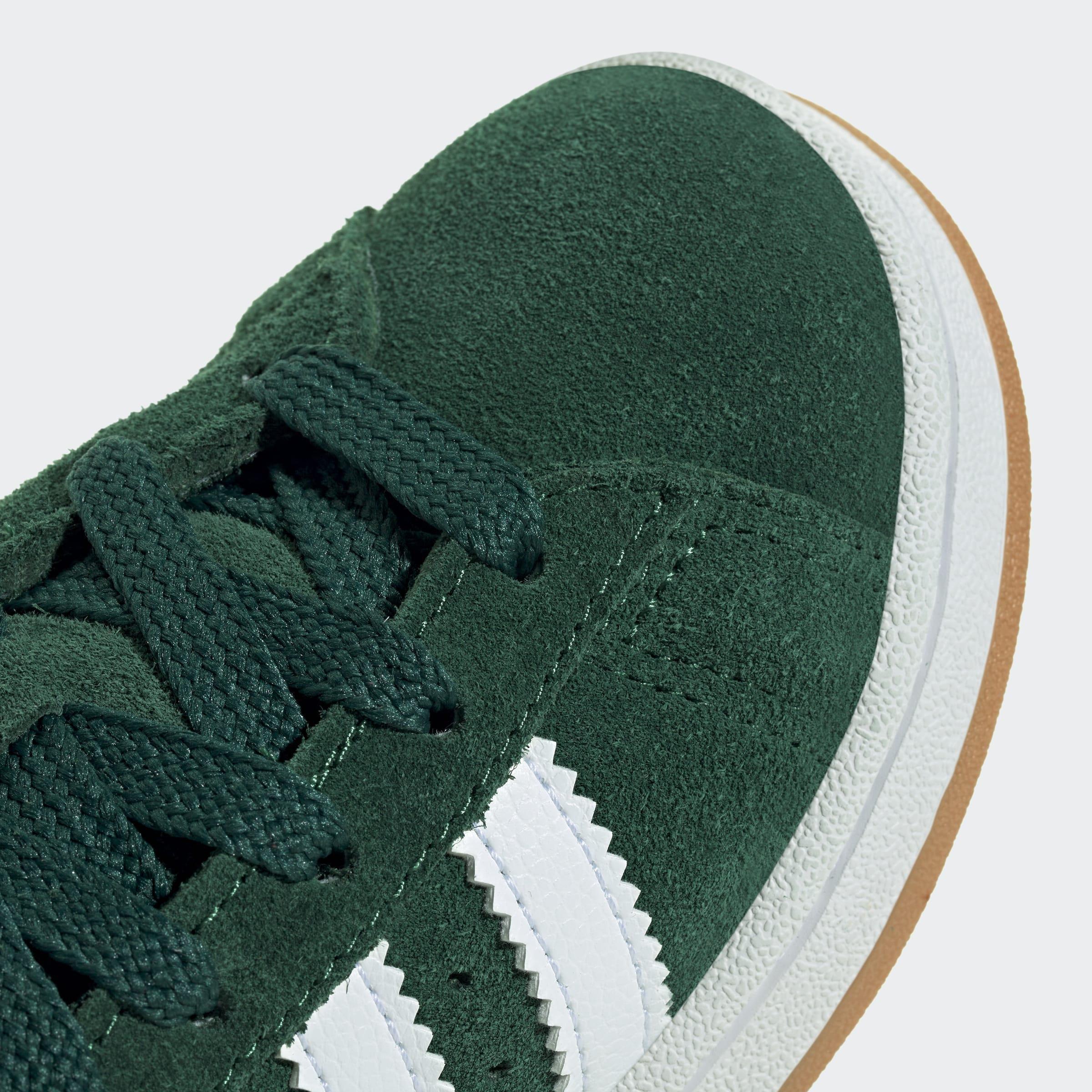 Kids Unisex Campus 00S Elastic Lace Shoes, Green, A701_ONE, large image number 4