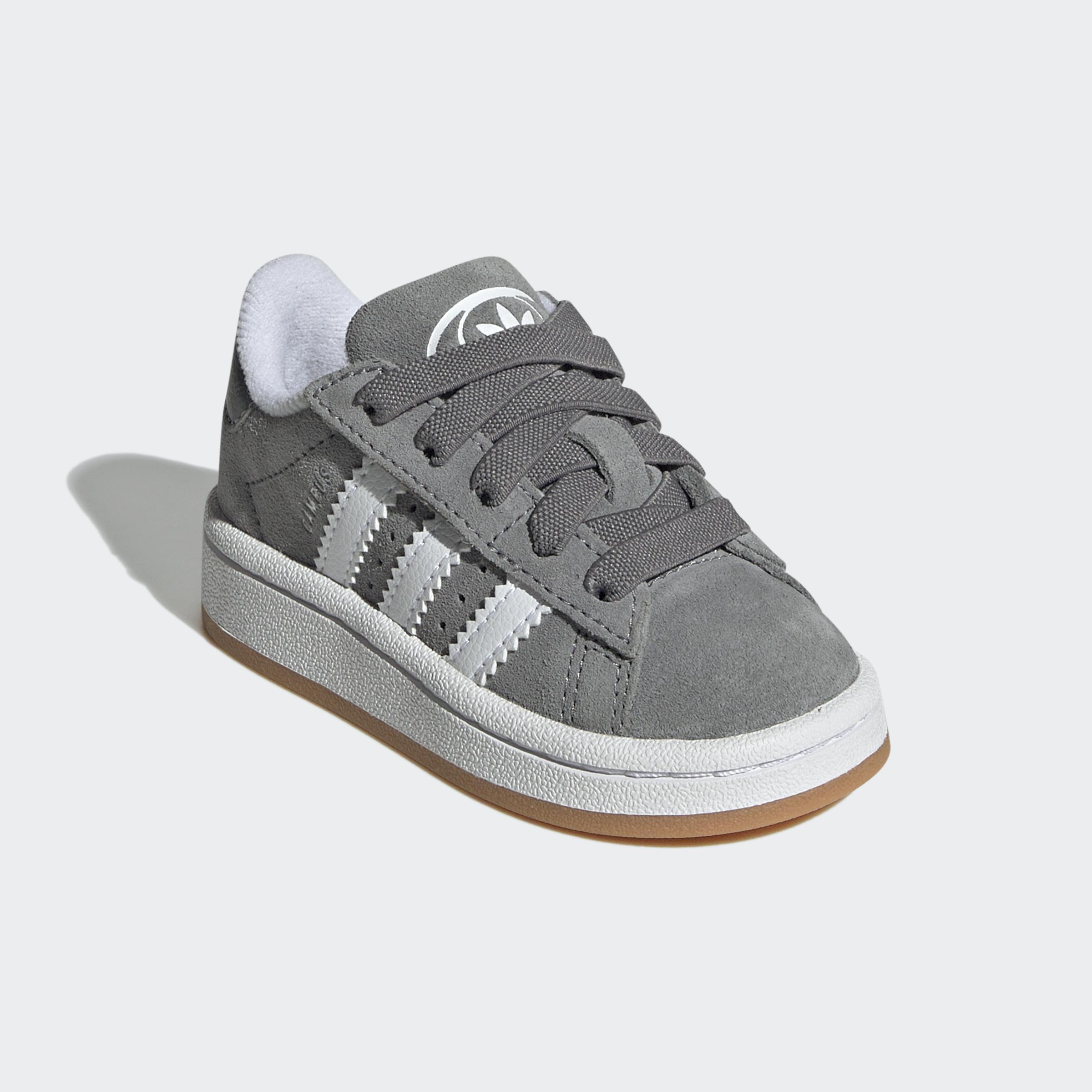 Kids Unisex Campus 00s Comfort Closure Elastic Lace Shoes, Grey, A701_ONE, large image number 2