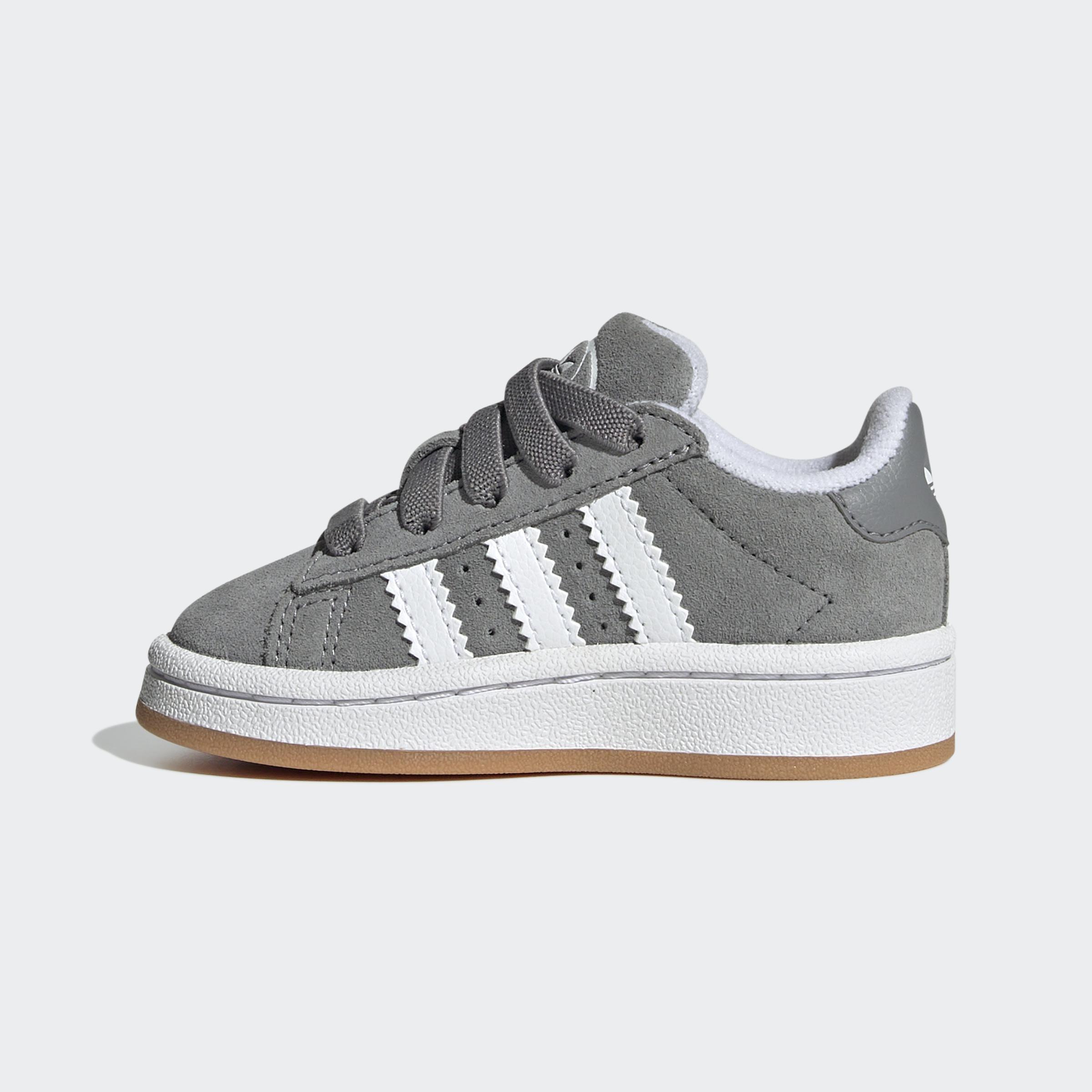Kids Unisex Campus 00s Comfort Closure Elastic Lace Shoes, Grey, A701_ONE, large image number 9