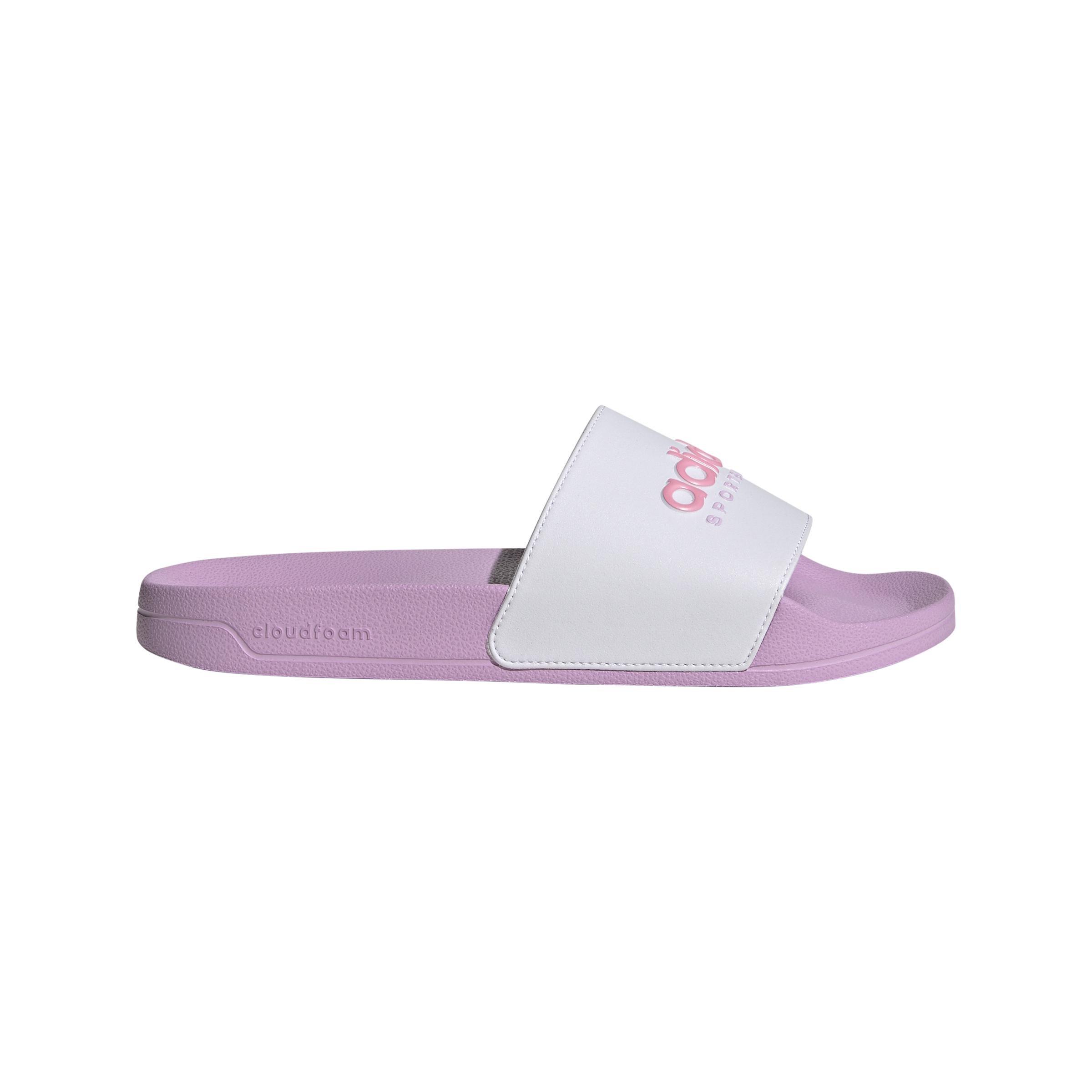 Unisex Adilette Shower Slides, White, A701_ONE, large image number 0