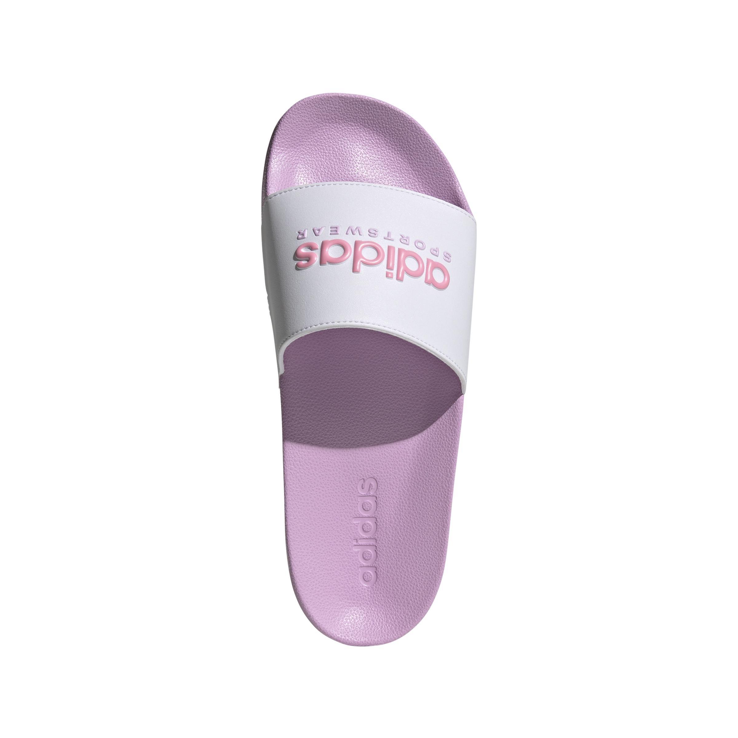 Unisex Adilette Shower Slides, White, A701_ONE, large image number 1