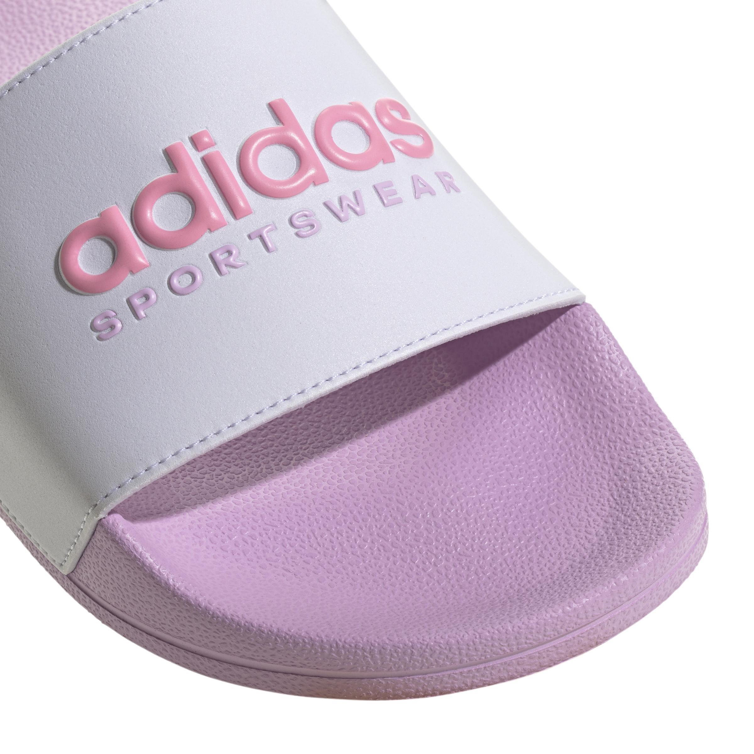 Unisex Adilette Shower Slides, White, A701_ONE, large image number 5
