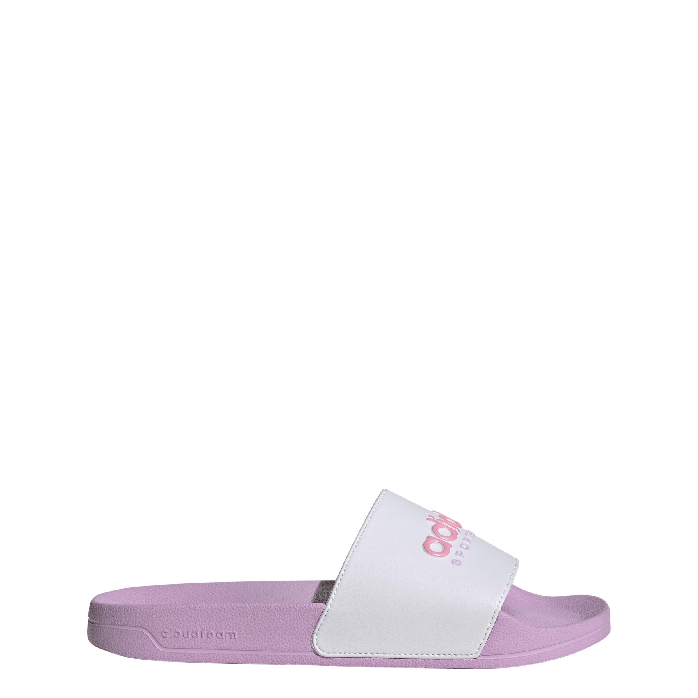 Unisex Adilette Shower Slides, White, A701_ONE, large image number 7