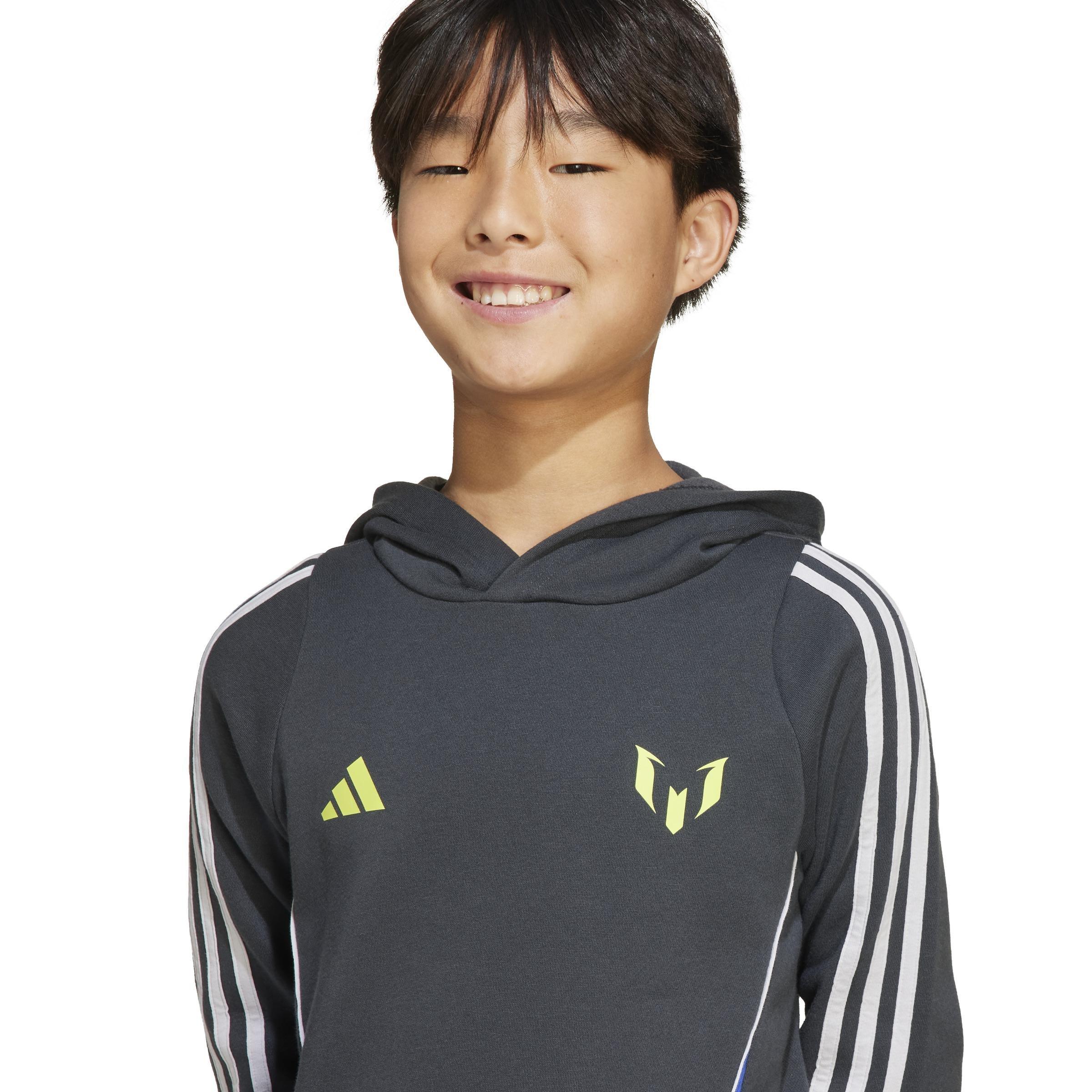 Unisex Kids Messi Hoodie, Grey, , large image number 3