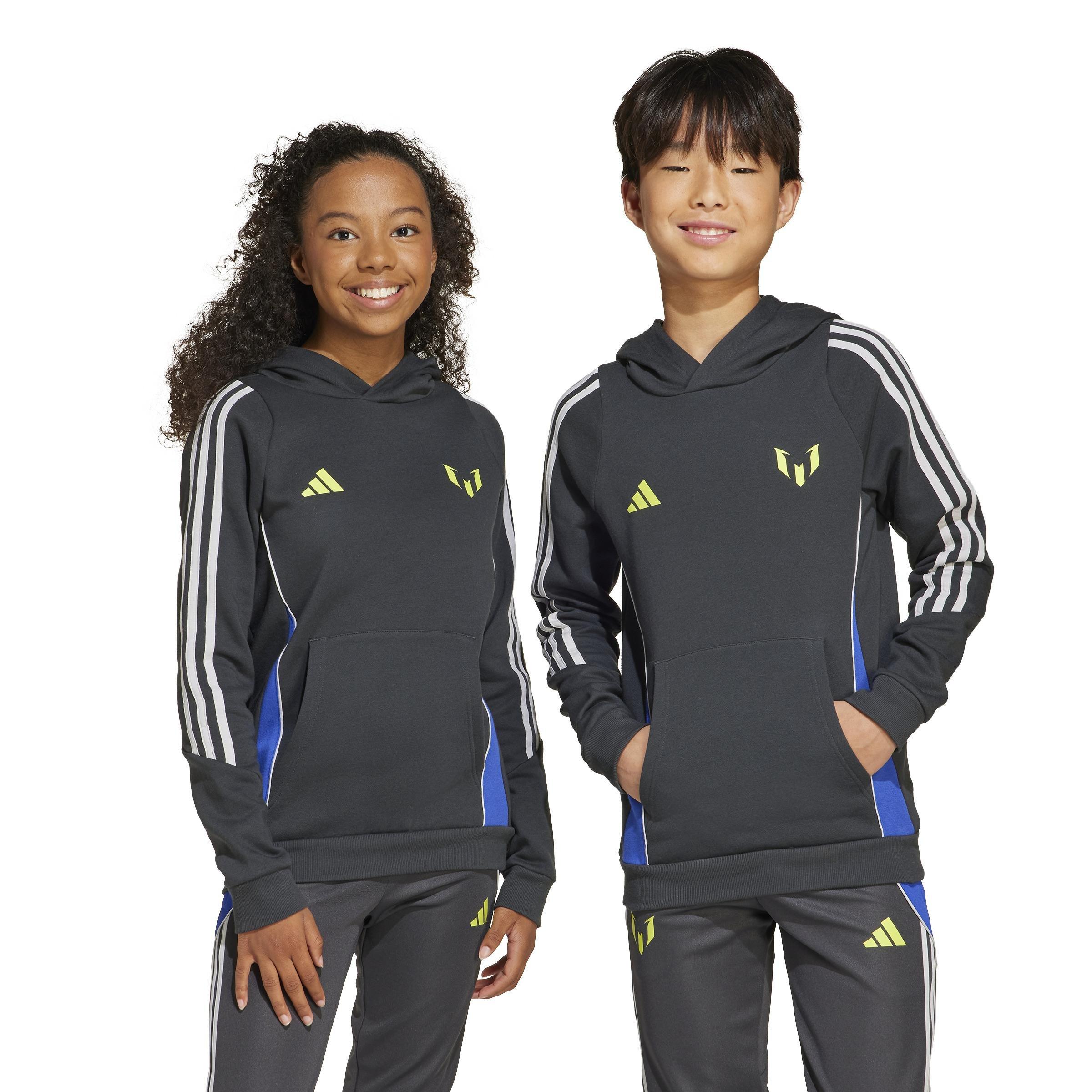 Unisex Kids Messi Hoodie, Grey, , large image number 5