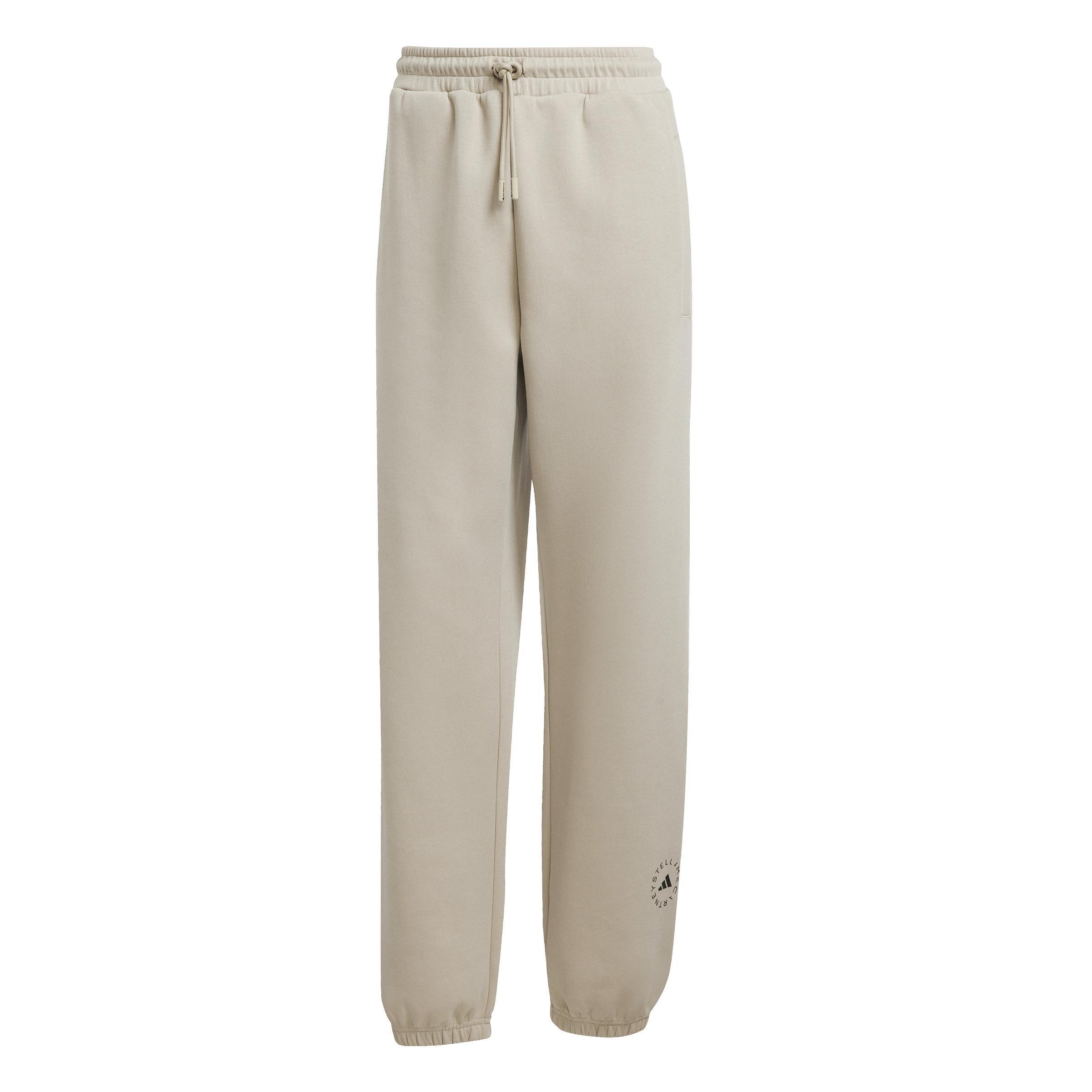 adidas by Stella McCartney Loose Sweat Tracksuit Bottoms, Beige, , large image number 1
