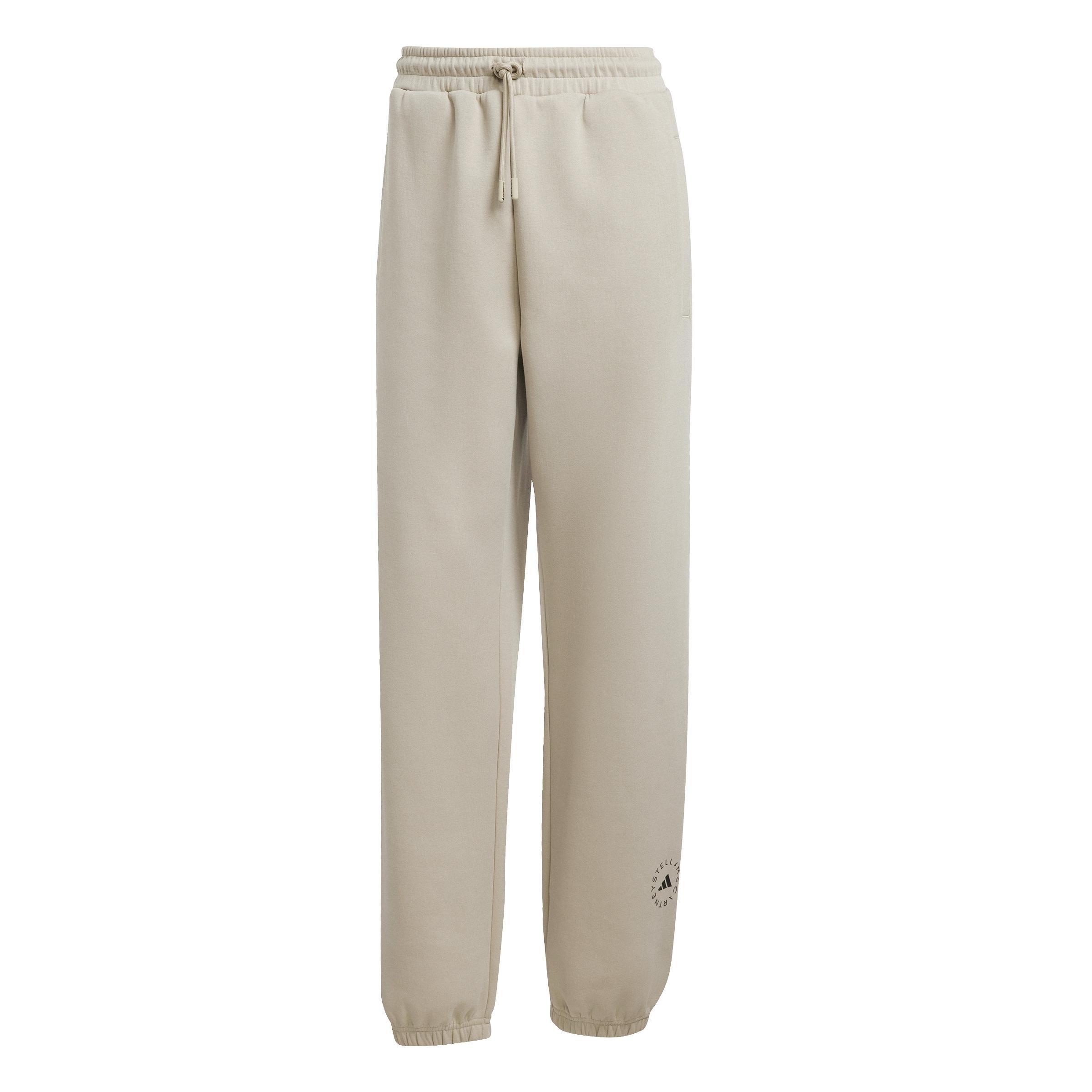 adidas by Stella McCartney Loose Sweat Tracksuit Bottoms, Beige, A701_ONE, large image number 1