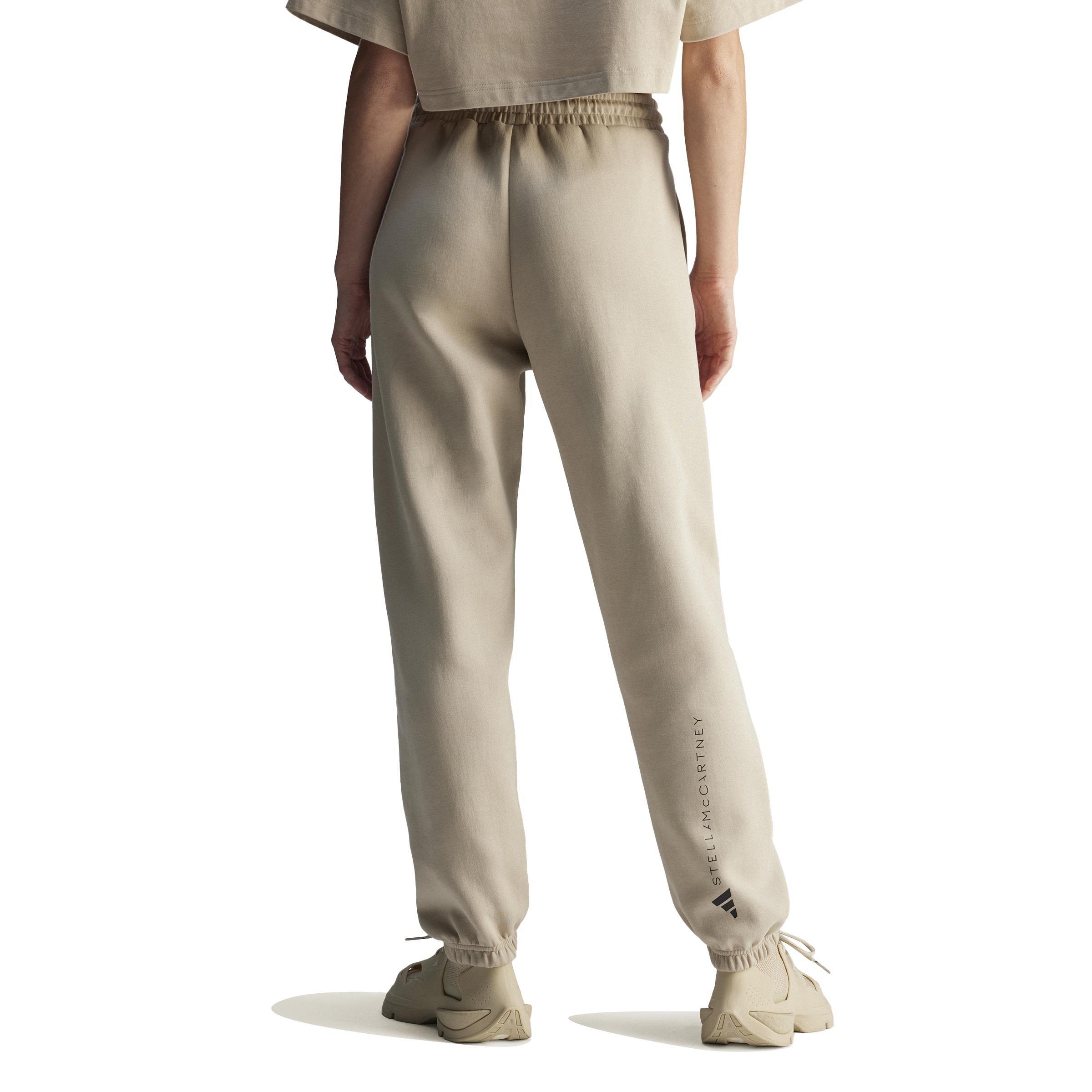 adidas by Stella McCartney Loose Sweat Tracksuit Bottoms, Beige, A701_ONE, large image number 2