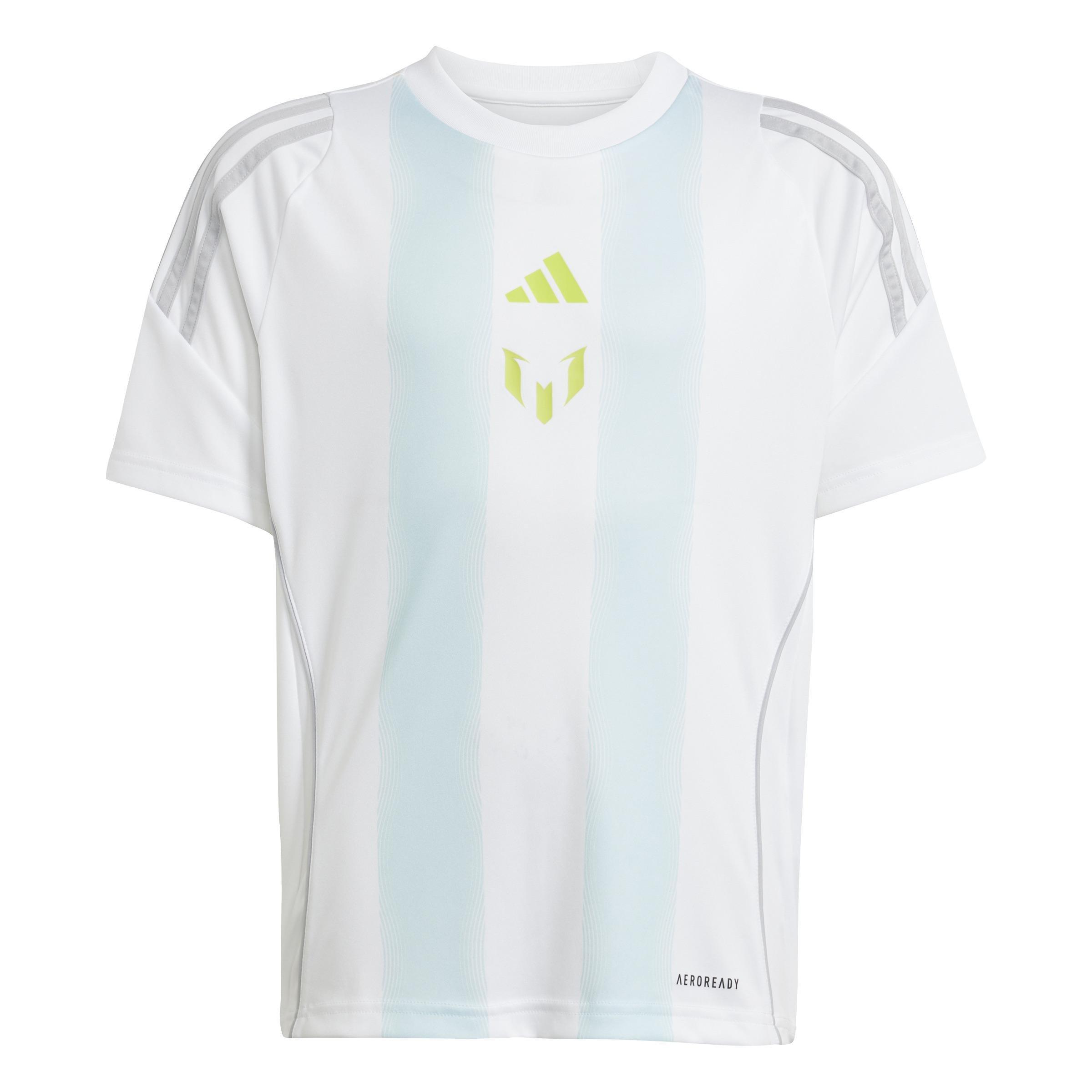 Unisex Kids Messi Training Jersey, White, , large image number 0