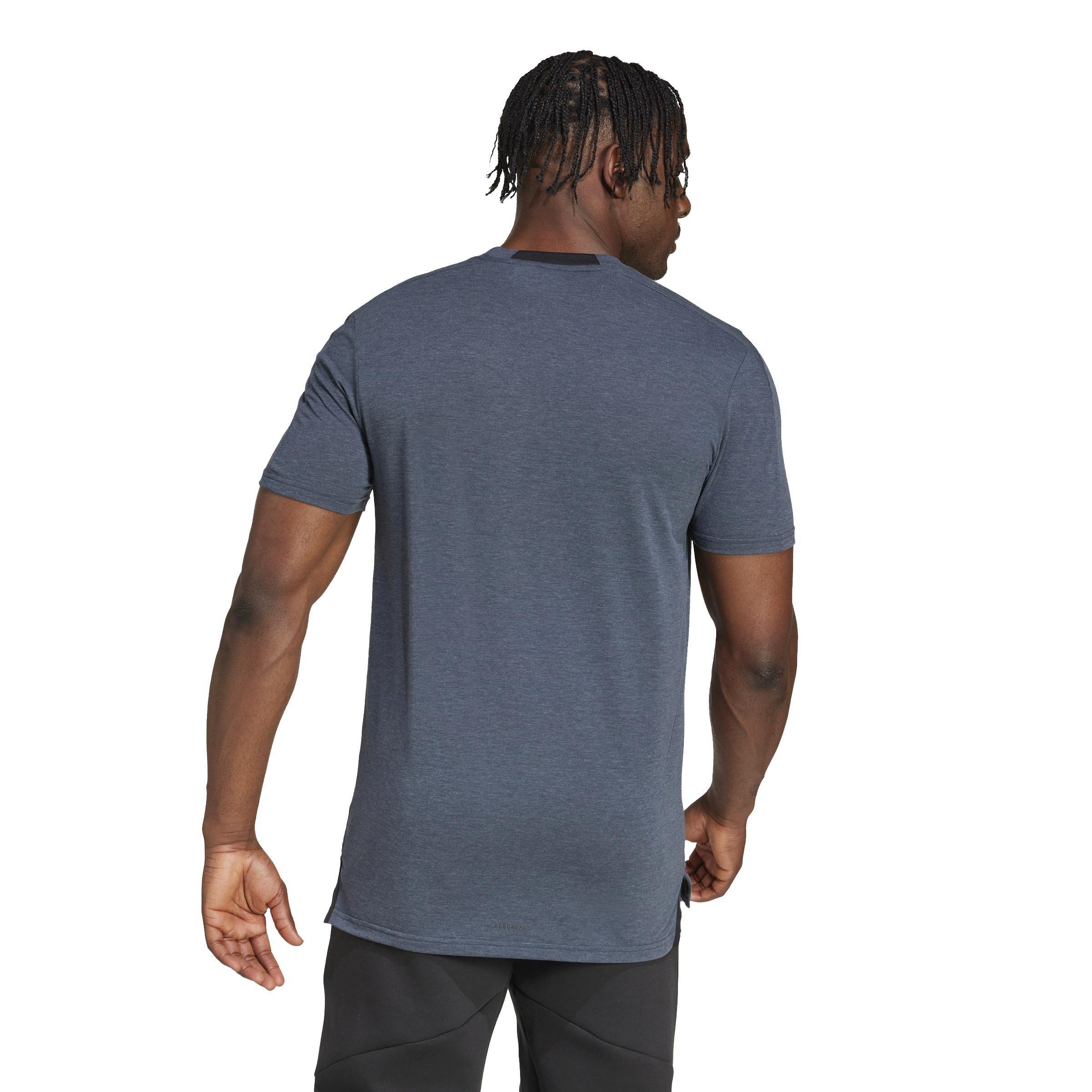 Designed for Training Workout T-Shirt, Blue, A701_ONE, large image number 2