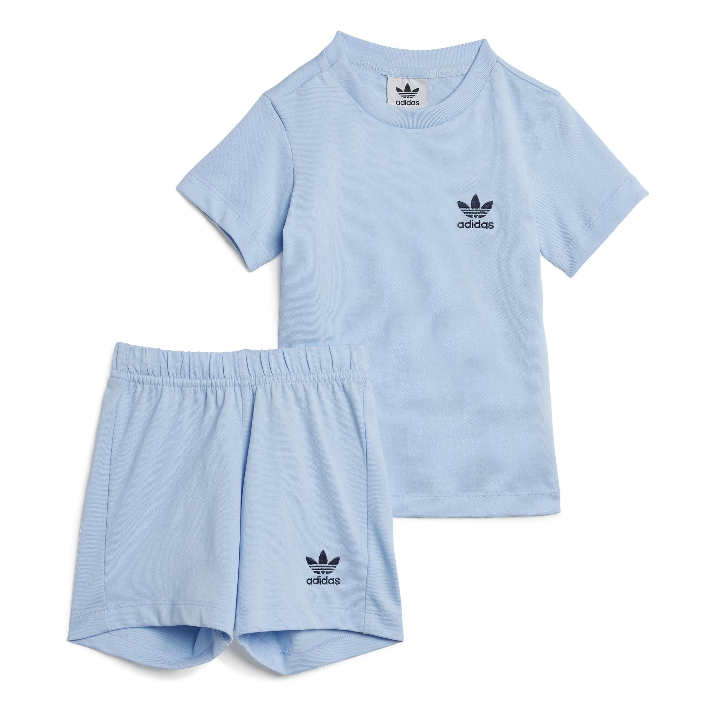 Unisex Shorts Tee Set, Blue, A701_ONE, large image number 0