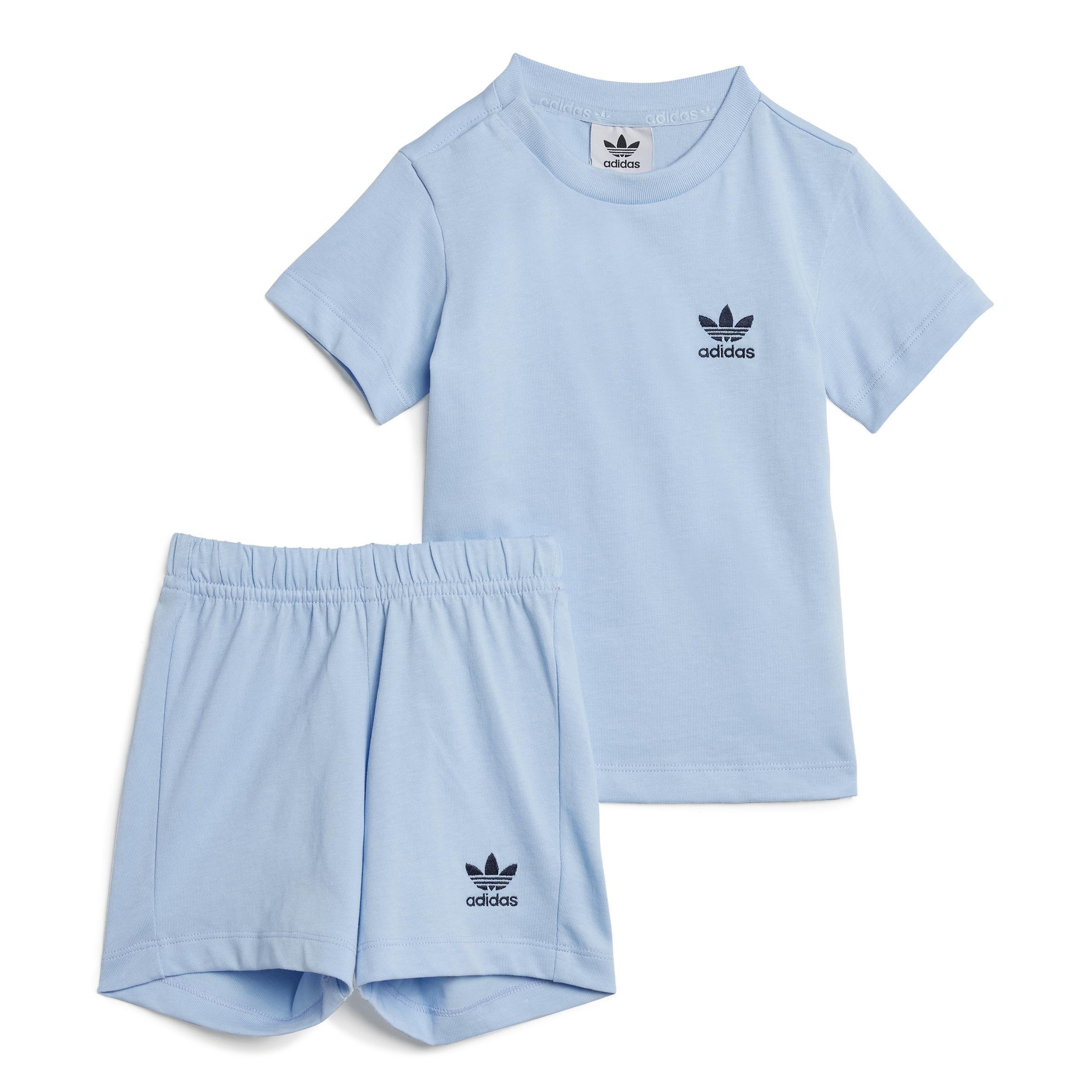 Unisex Kids Shorts Tee Set, Blue, , large image number 1