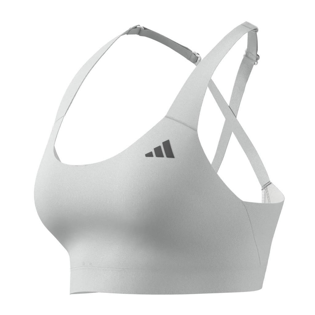 Ultimateadidas Run High-Support Bra, White, A701_ONE, large image number 8