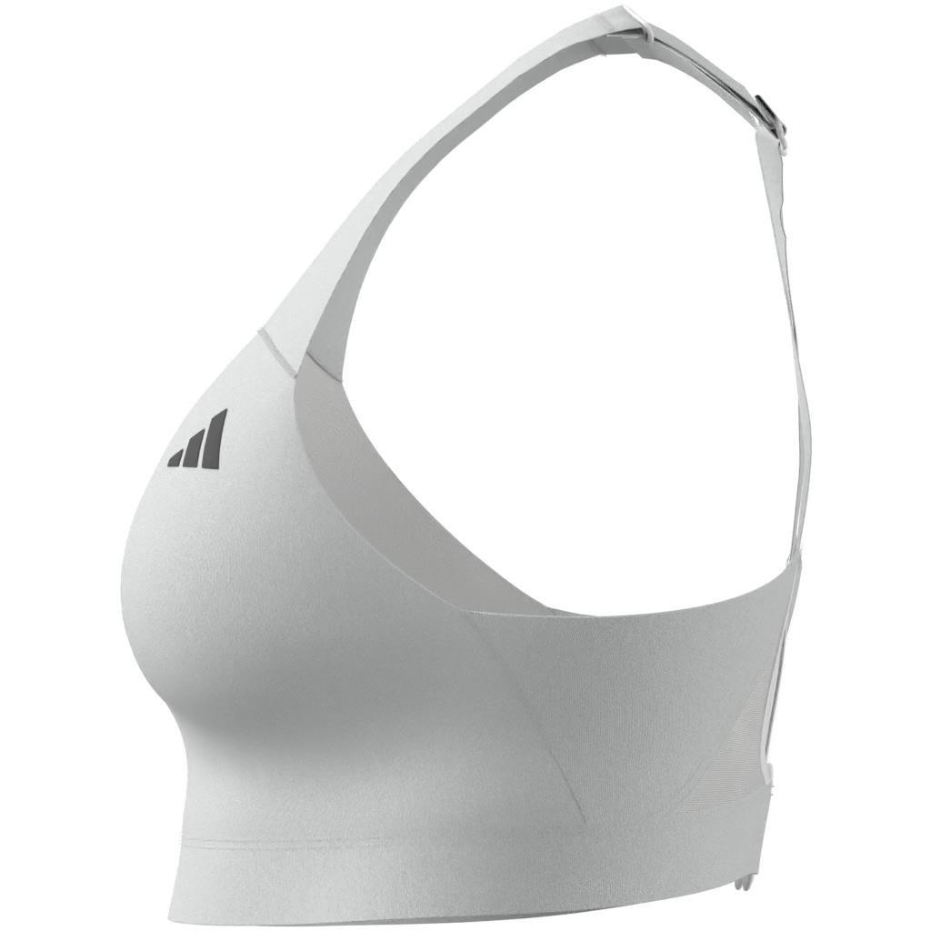 Ultimateadidas Run High-Support Bra, White, A701_ONE, large image number 10