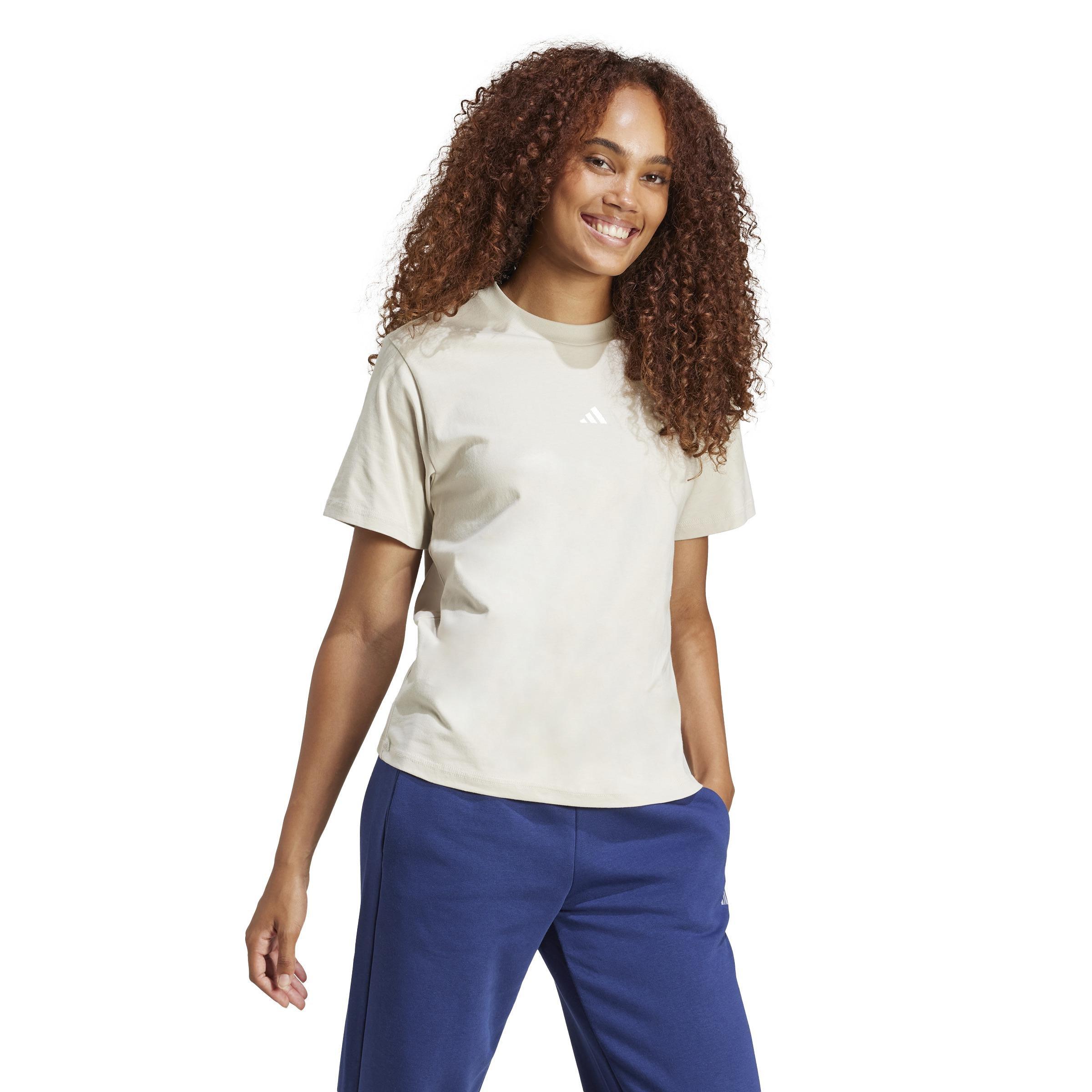 Essentials Small Logo Cotton T-Shirt, Grey, , large image number 6