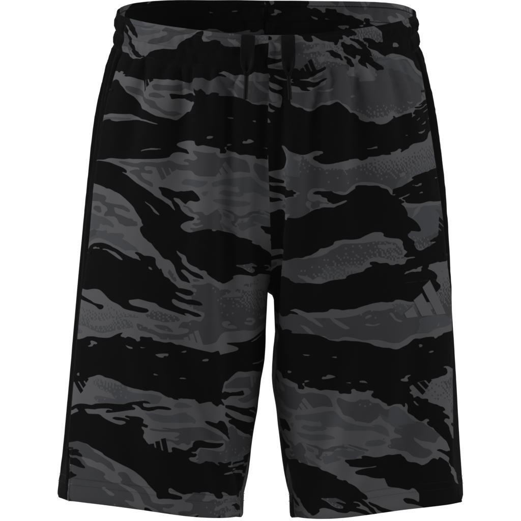 Unisex Kids Train Essentials Camo Print Shorts, Black, A701_ONE, large image number 6