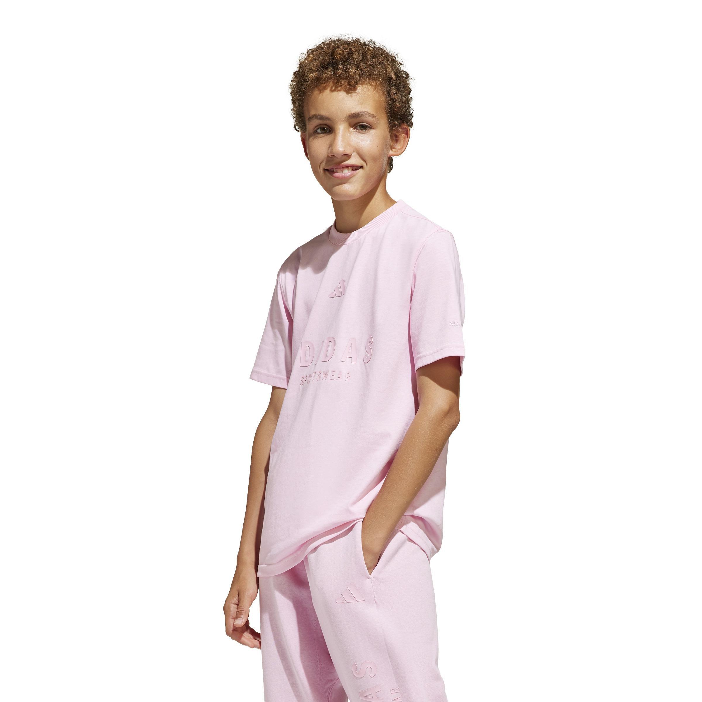 Unisex Kids ALL SZN Graphic T-Shirt, Pink, , large image number 6