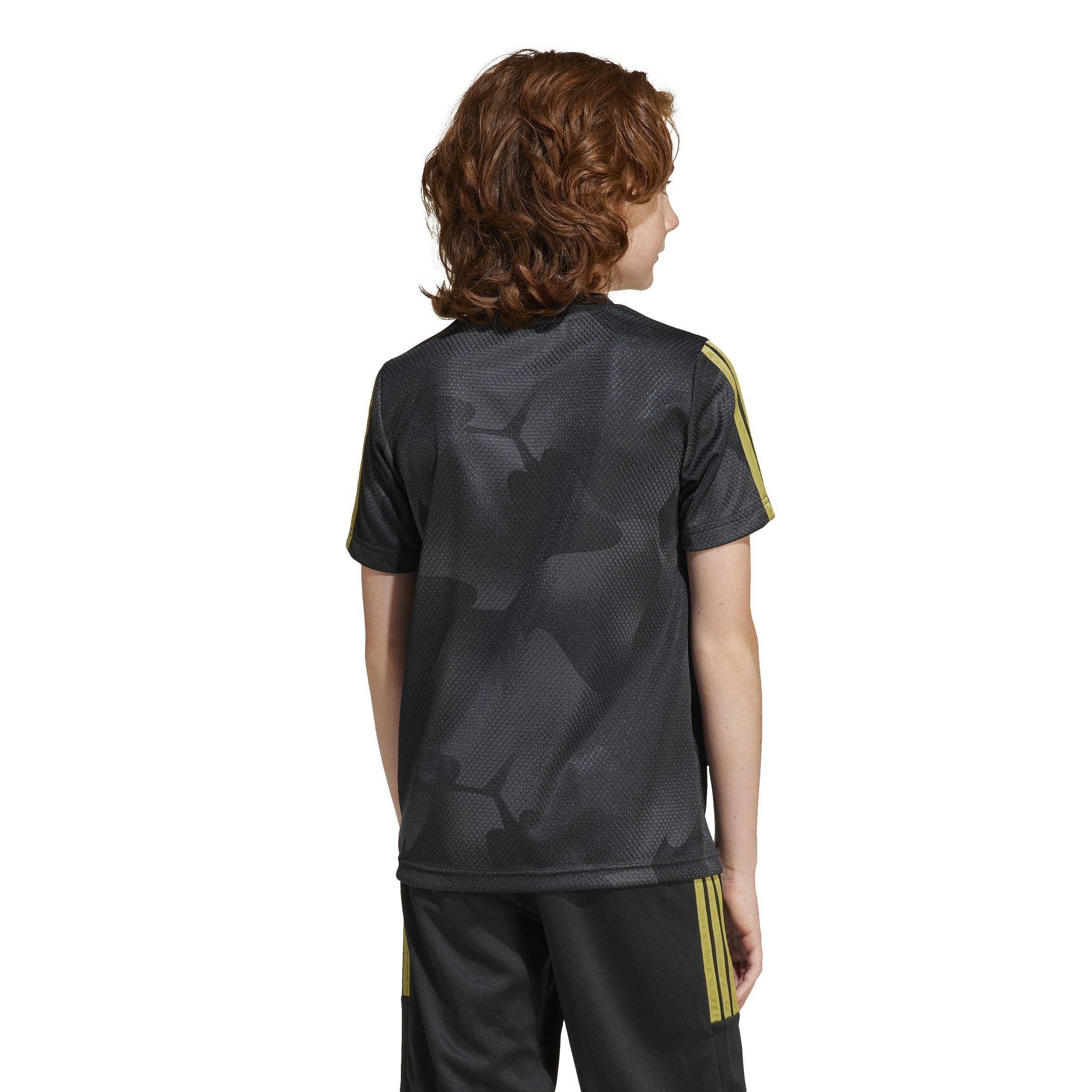 Unisex Kids House of Tiro Colors of Football T-Shirt, Black, A701_ONE, large image number 2