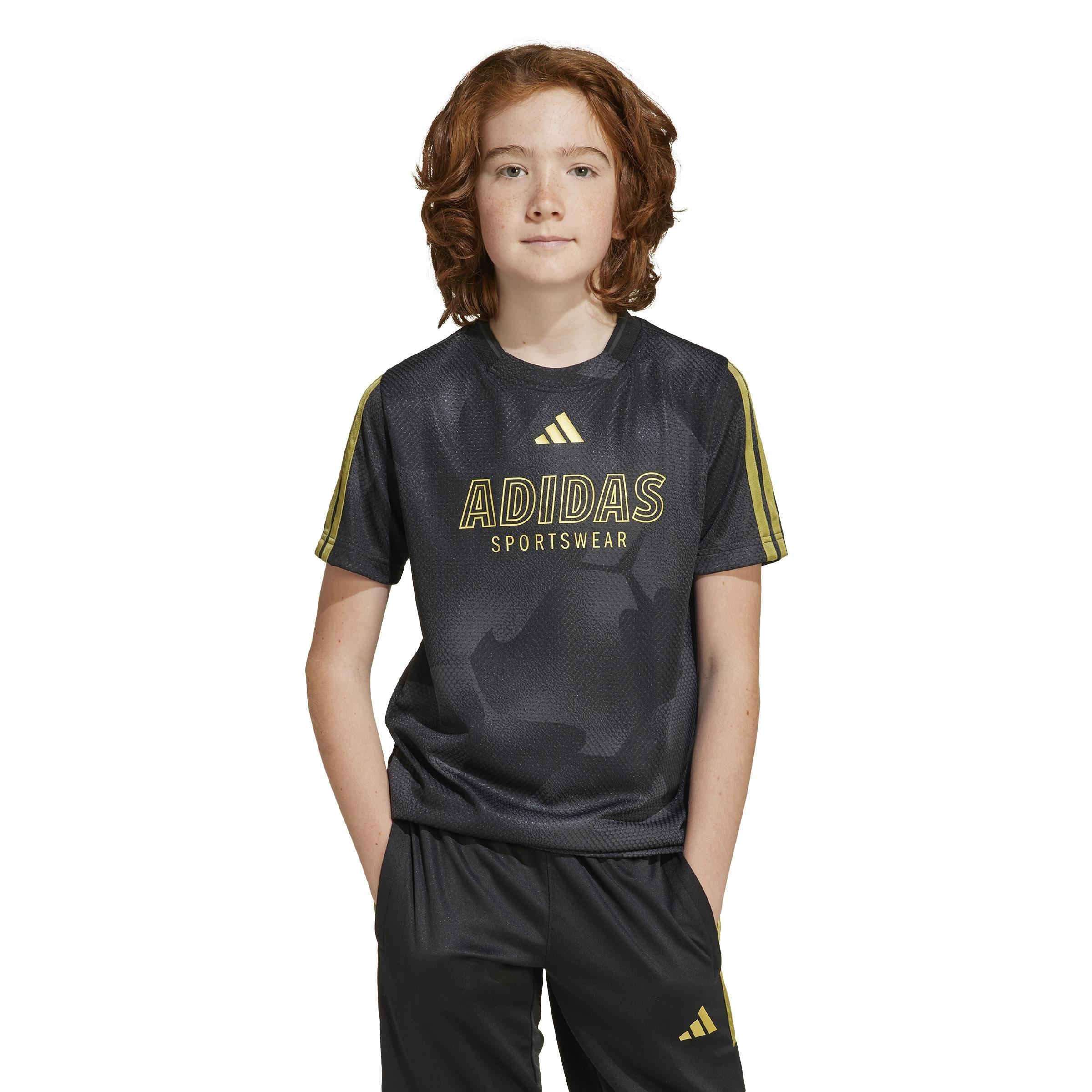 Unisex Kids House of Tiro Colors of Football T-Shirt, Black, A701_ONE, large image number 10