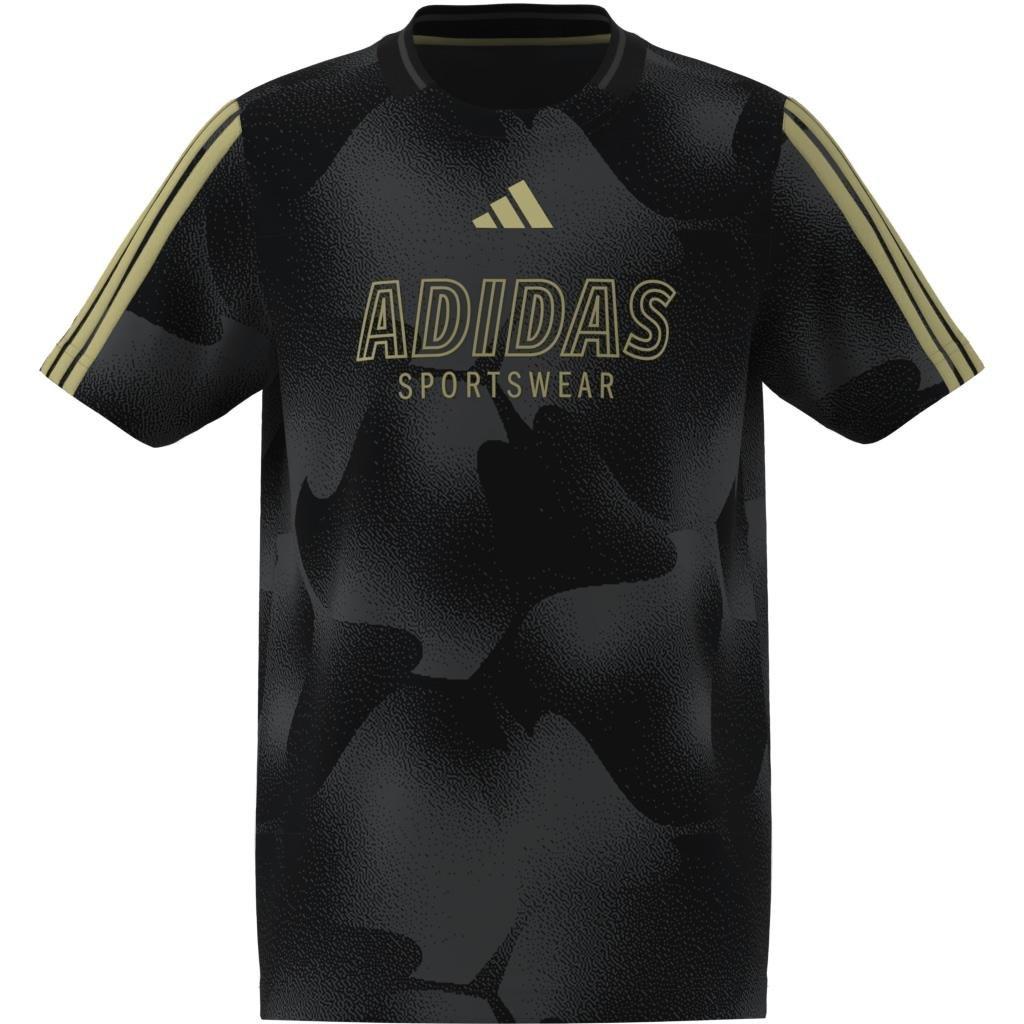 Unisex Kids House of Tiro Colors of Football T-Shirt, Black, A701_ONE, large image number 11
