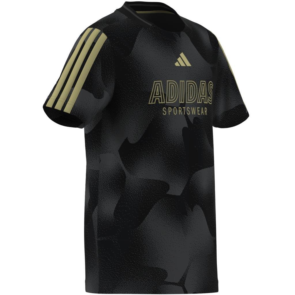 Unisex Kids House of Tiro Colors of Football T-Shirt, Black, A701_ONE, large image number 12