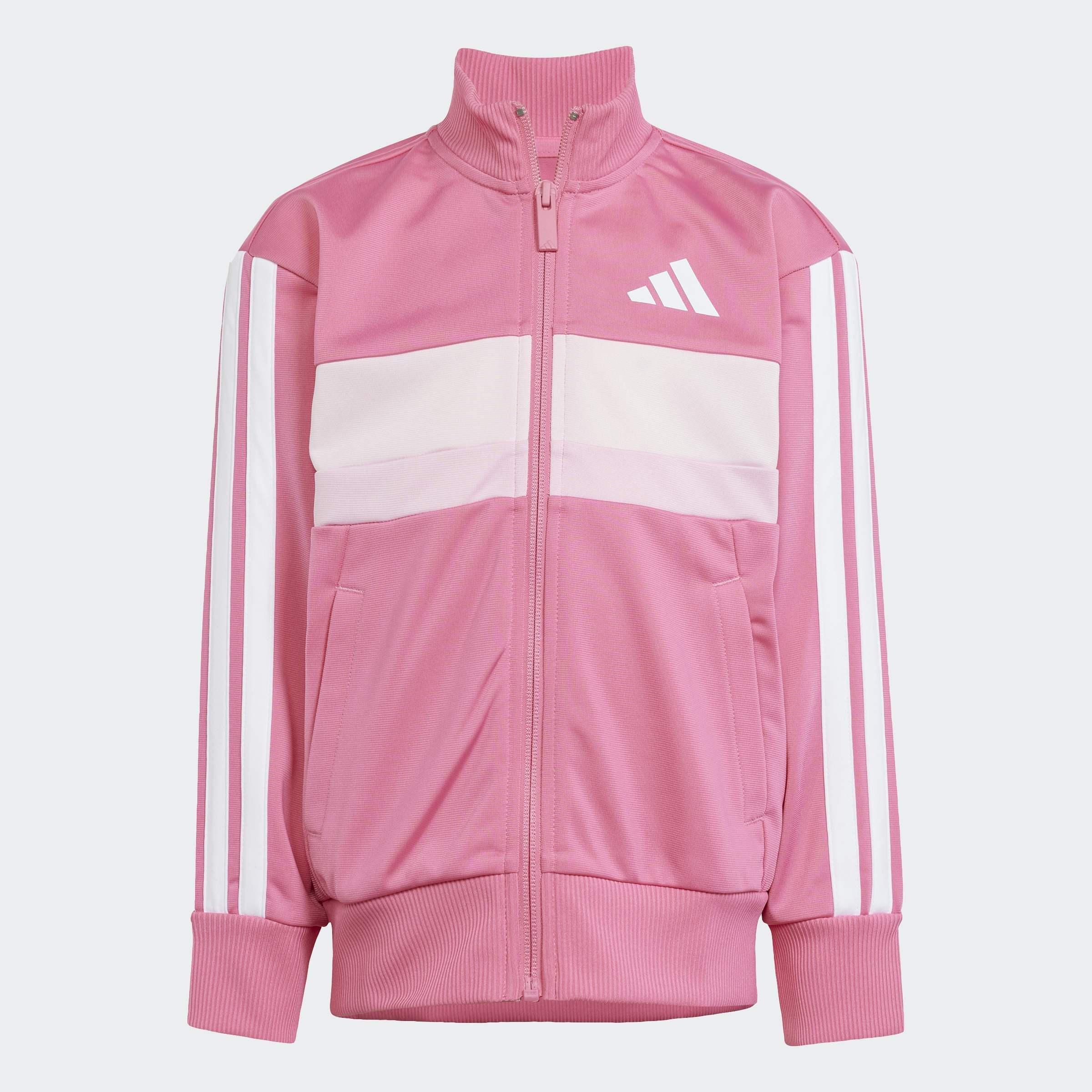 Kids Unisex Seasonal Essentials Tiberio 3-Stripes Tricot Track Suit, Pink, A701_ONE, large image number 7