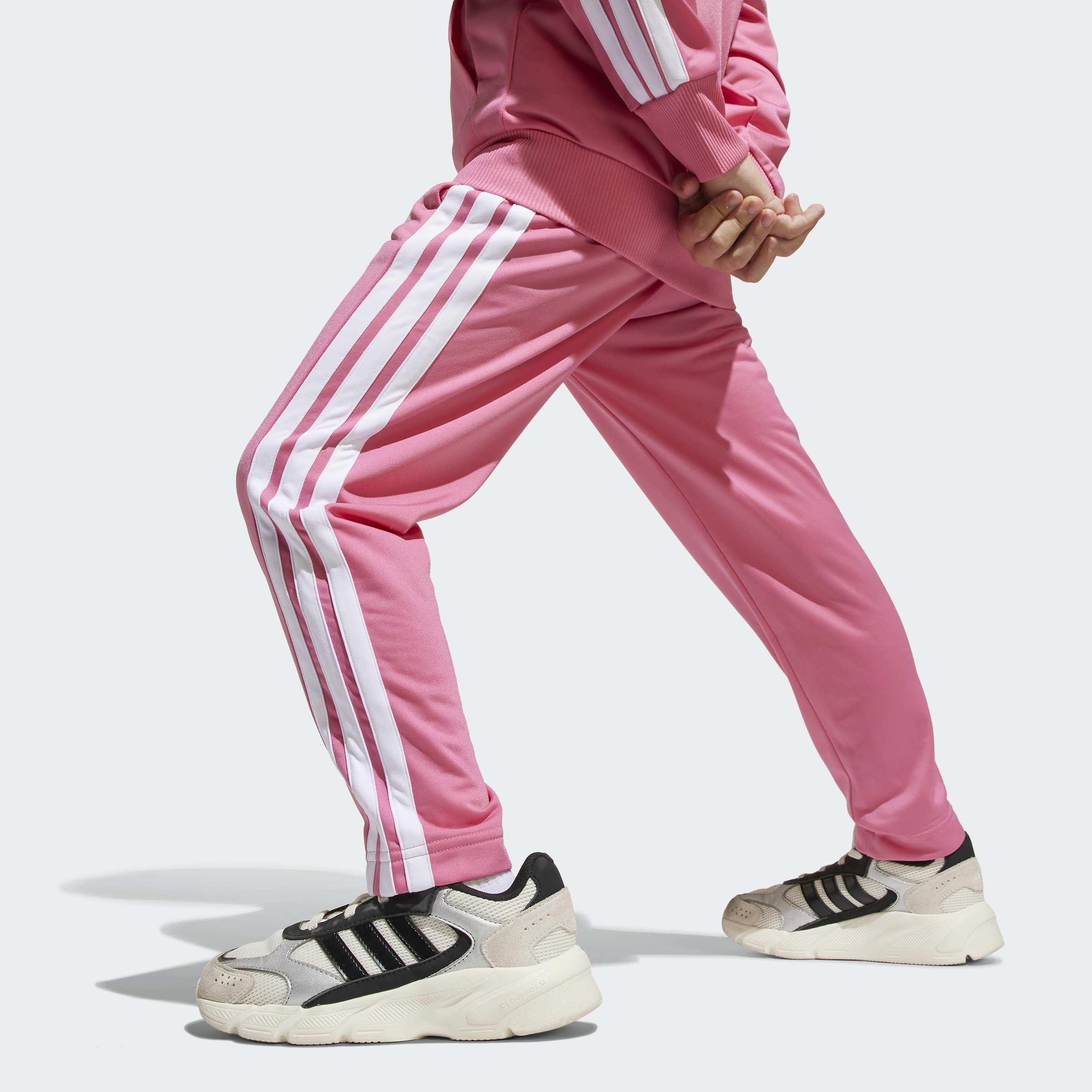 Kids Unisex Seasonal Essentials Tiberio 3-Stripes Tricot Track Suit, Pink, A701_ONE, large image number 10
