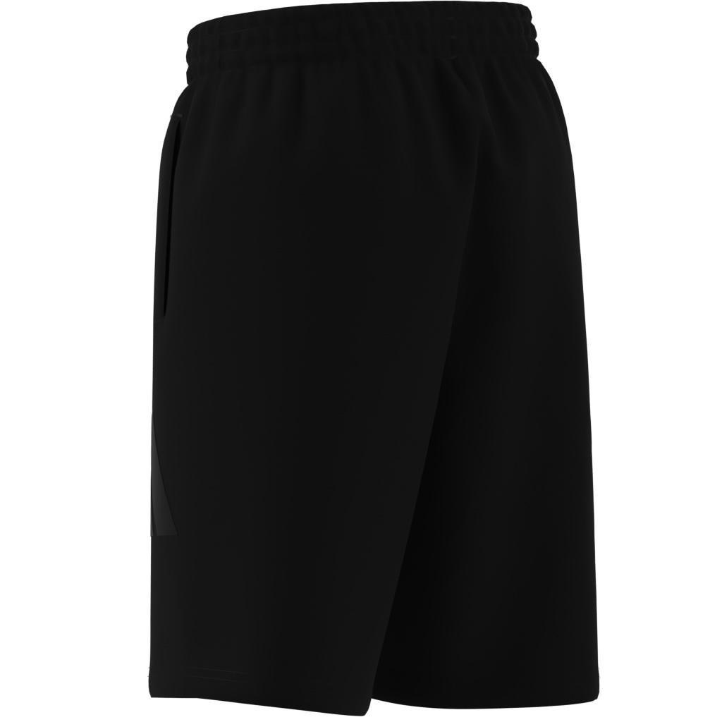 Unisex Future Icons Logo Above-Knee Shorts Kids, Black, A701_ONE, large image number 12