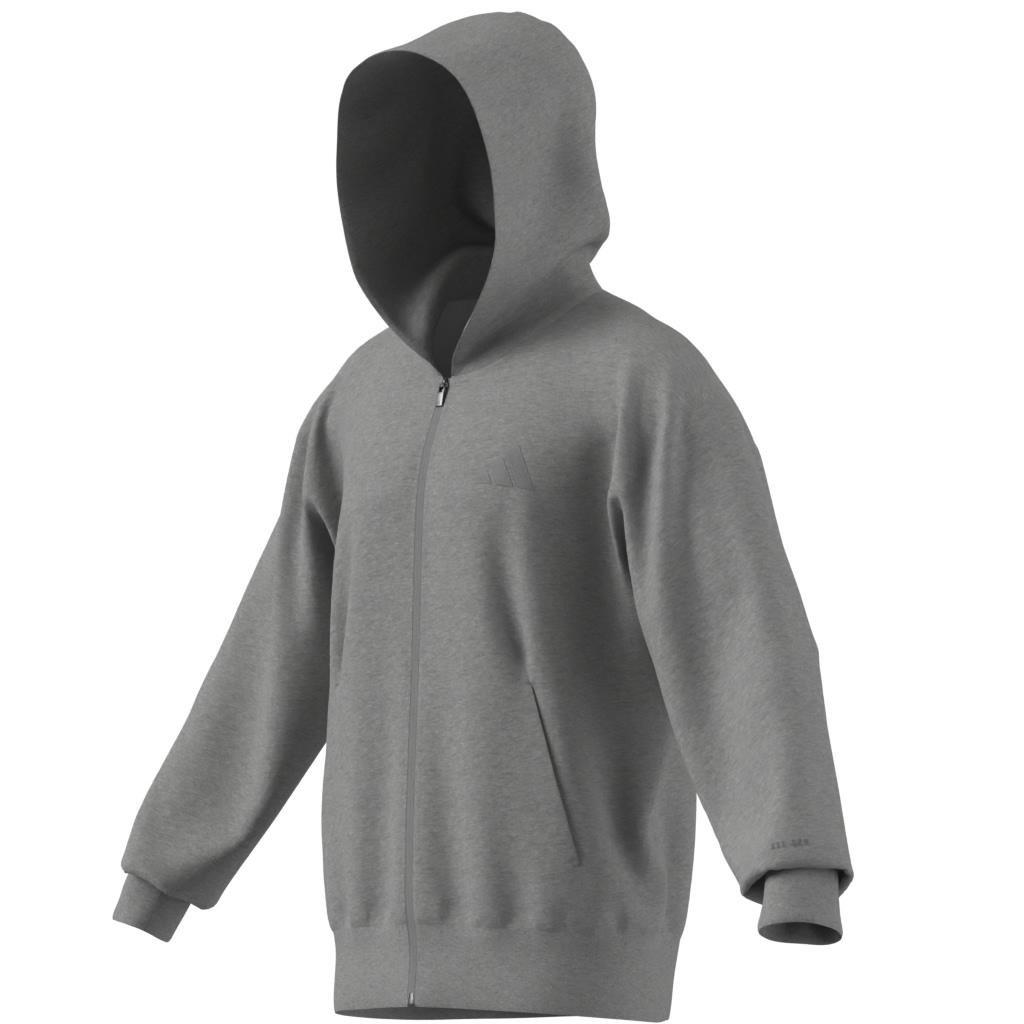 ALL SZN French Terry Full-Zip Hoodie, Grey, , large image number 4