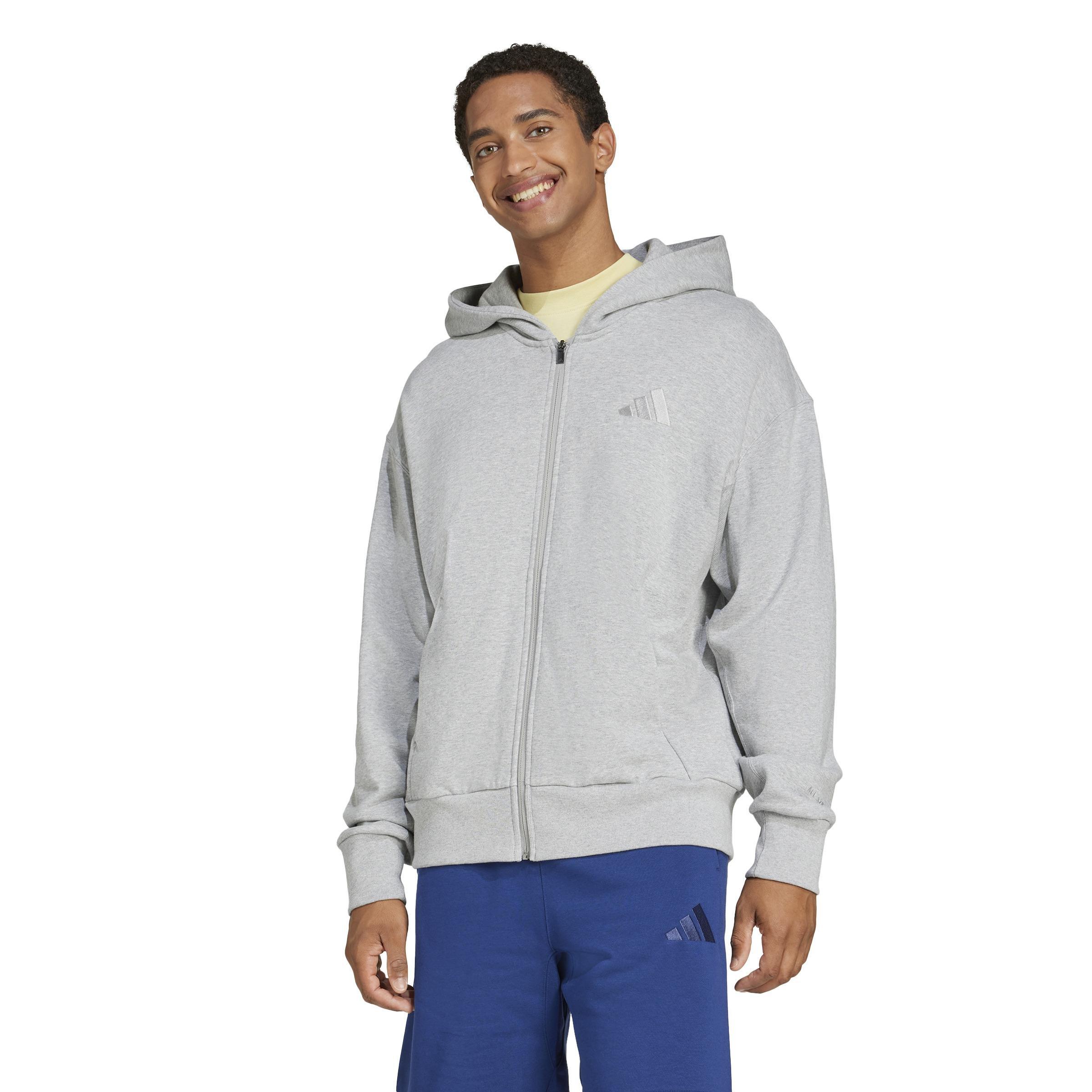 ALL SZN French Terry Full-Zip Hoodie, Grey, , large image number 9