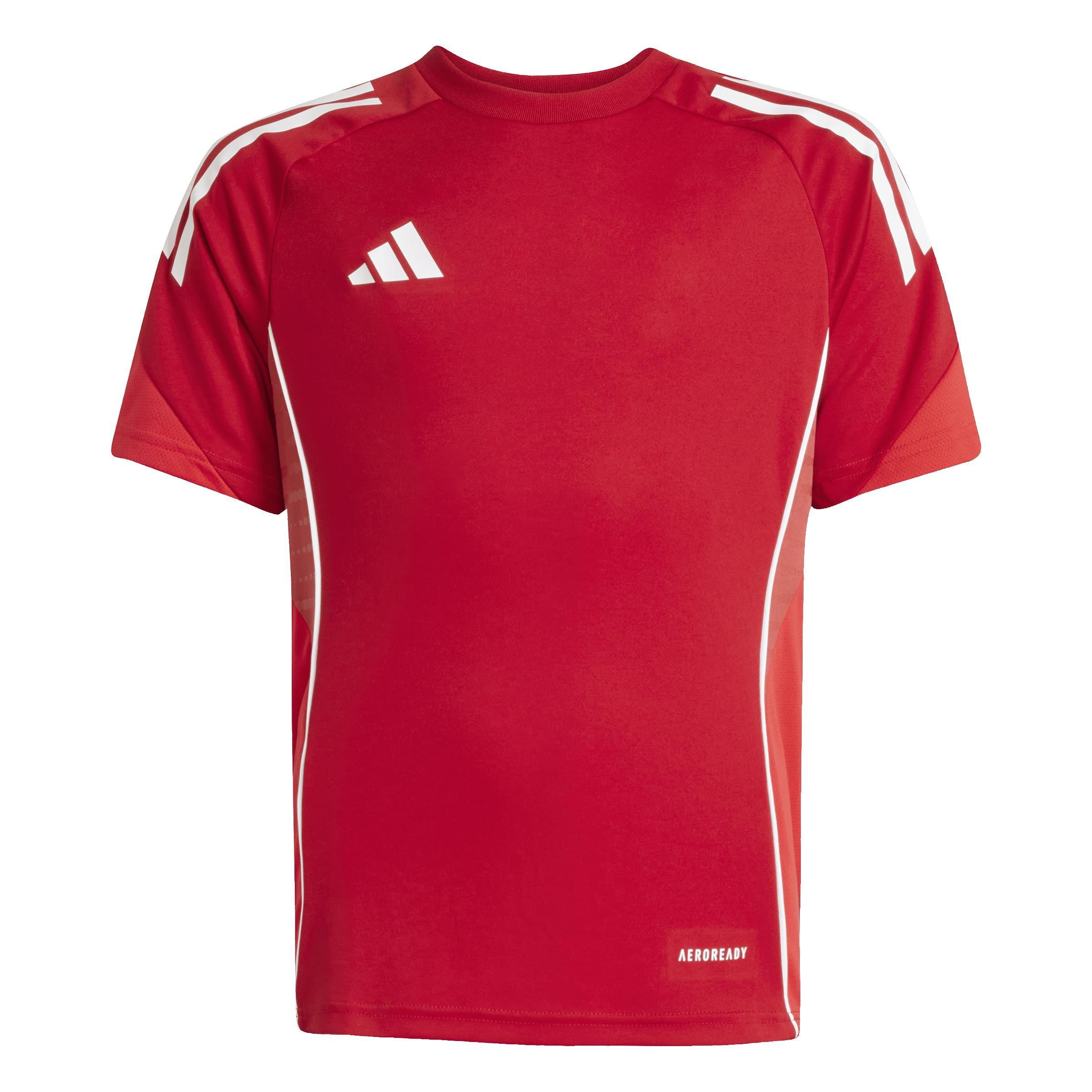 Unisex Kids Tiro 25 Competition Training Jersey, Red, A701_ONE, large image number 0