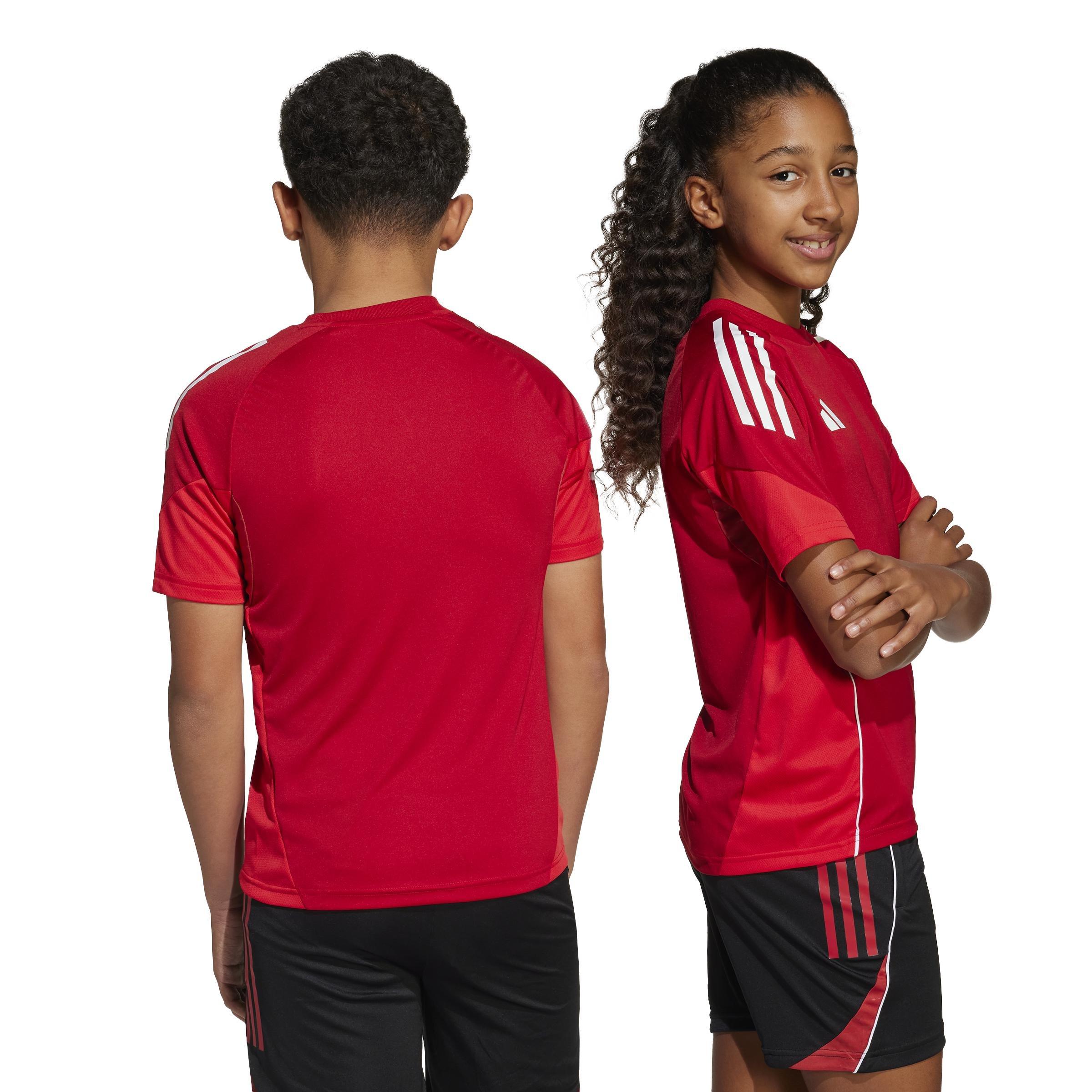 Unisex Kids Tiro 25 Competition Training Jersey, Red, A701_ONE, large image number 1