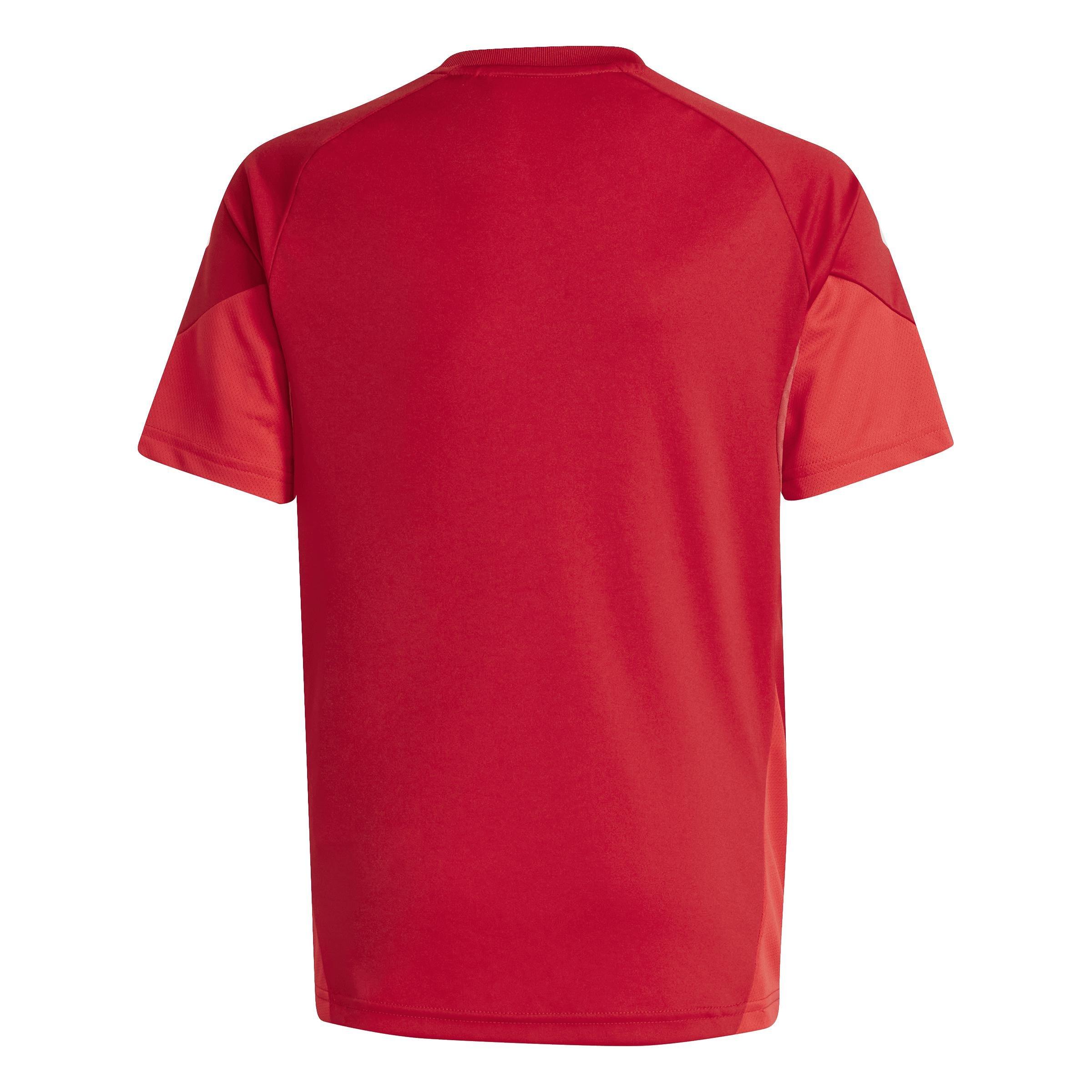 Unisex Kids Tiro 25 Competition Training Jersey, Red, A701_ONE, large image number 2