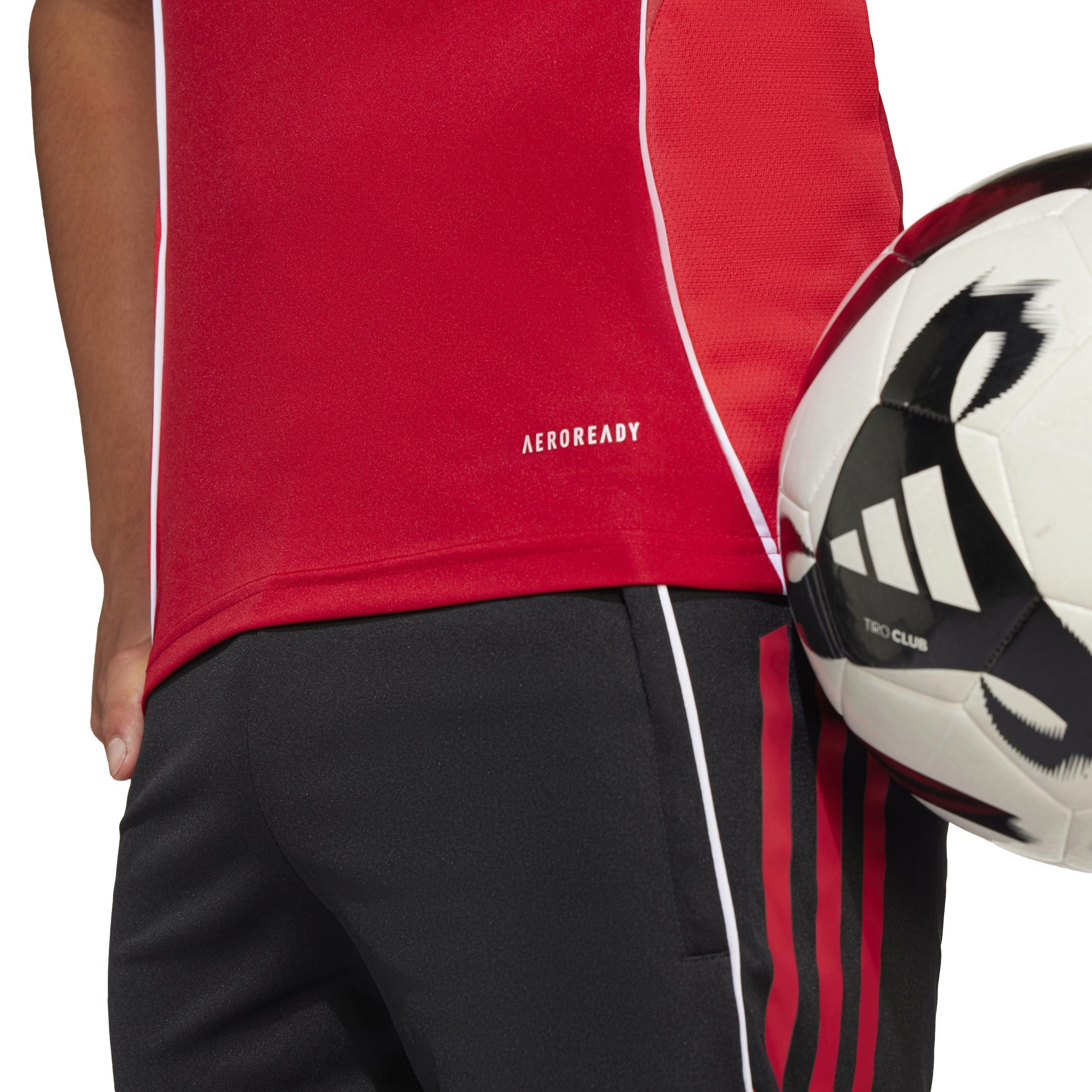 Unisex Kids Tiro 25 Competition Training Jersey, Red, A701_ONE, large image number 5