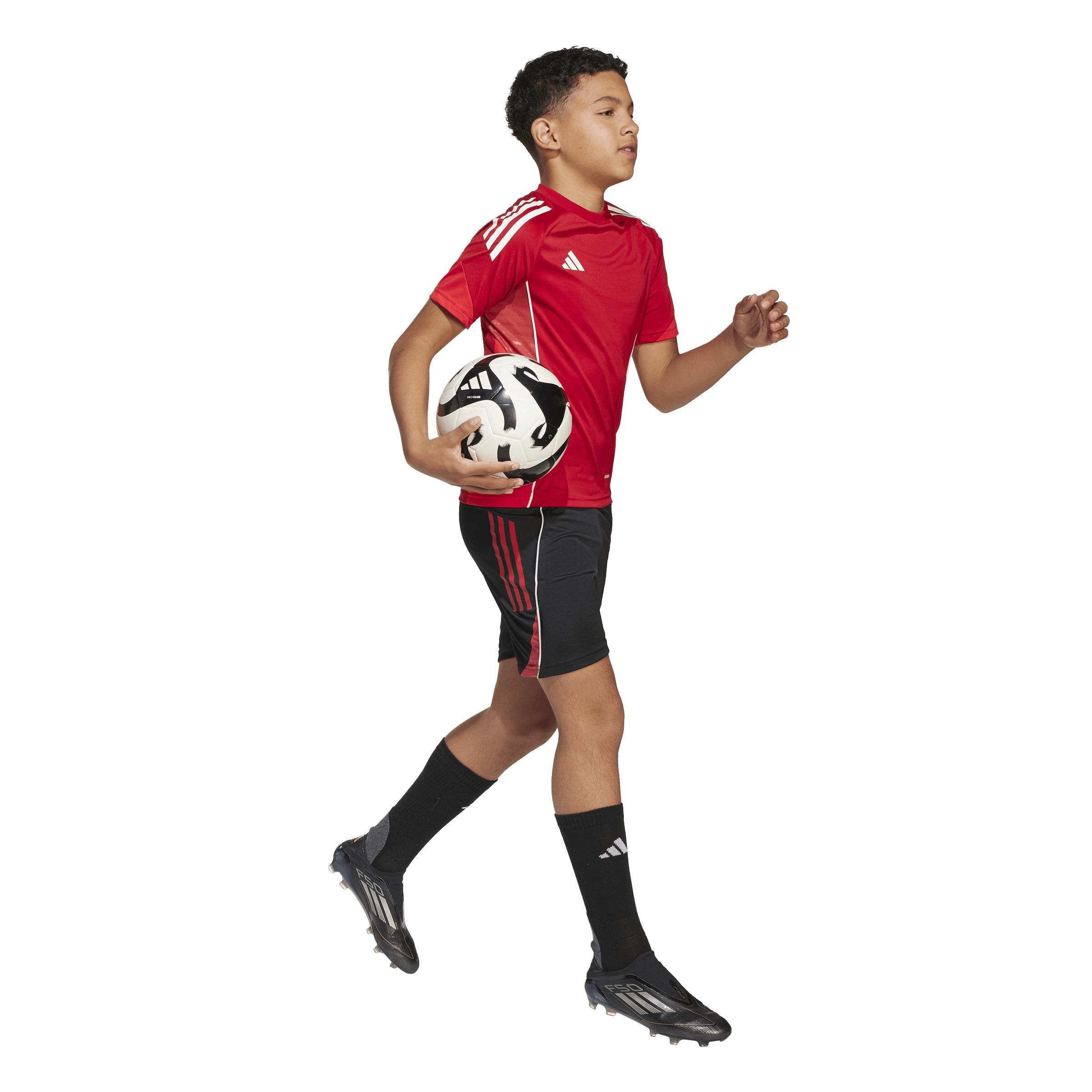 Unisex Kids Tiro 25 Competition Training Jersey, Red, A701_ONE, large image number 9
