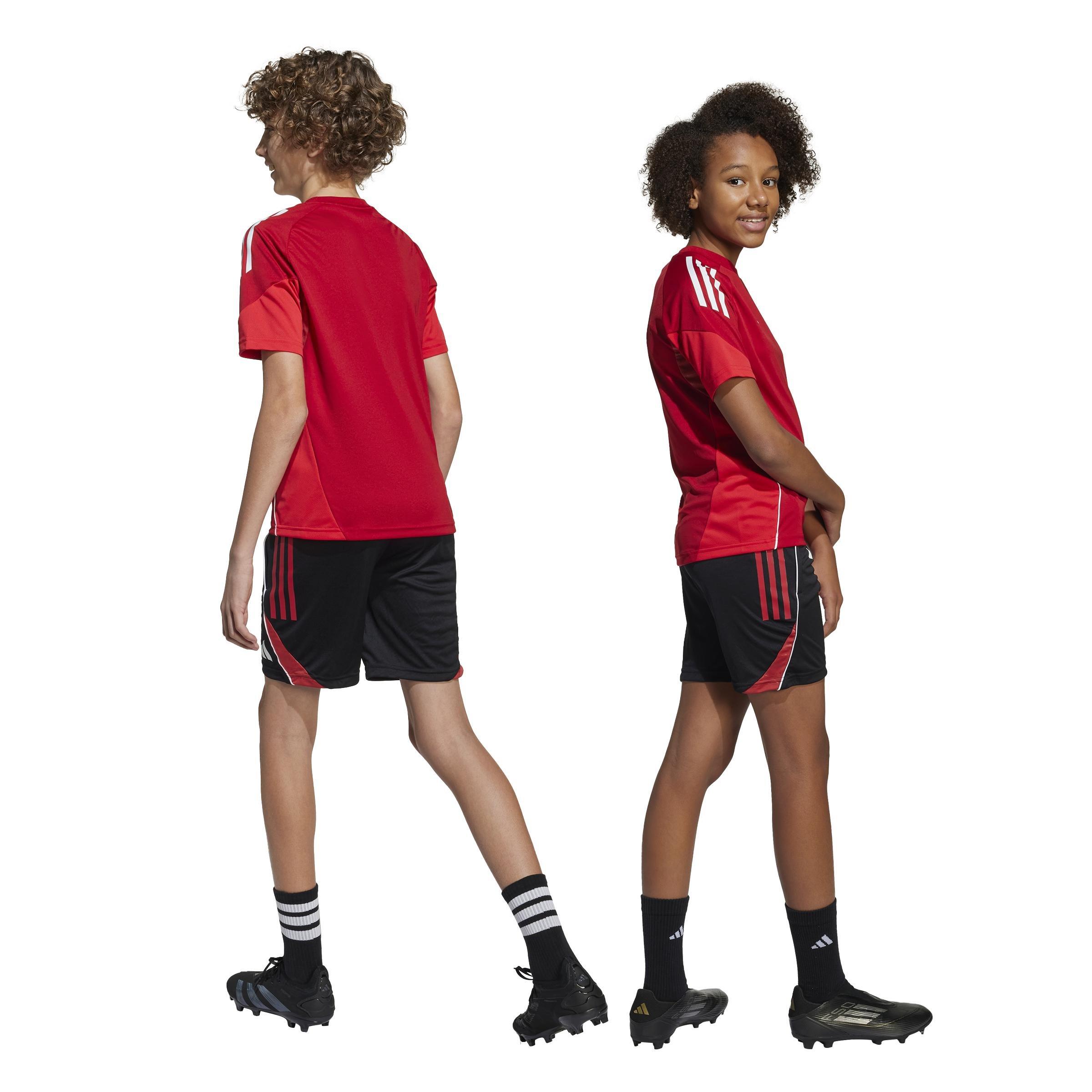 Unisex Kids Tiro 25 Competition Training Shorts, Black, A701_ONE, large image number 1