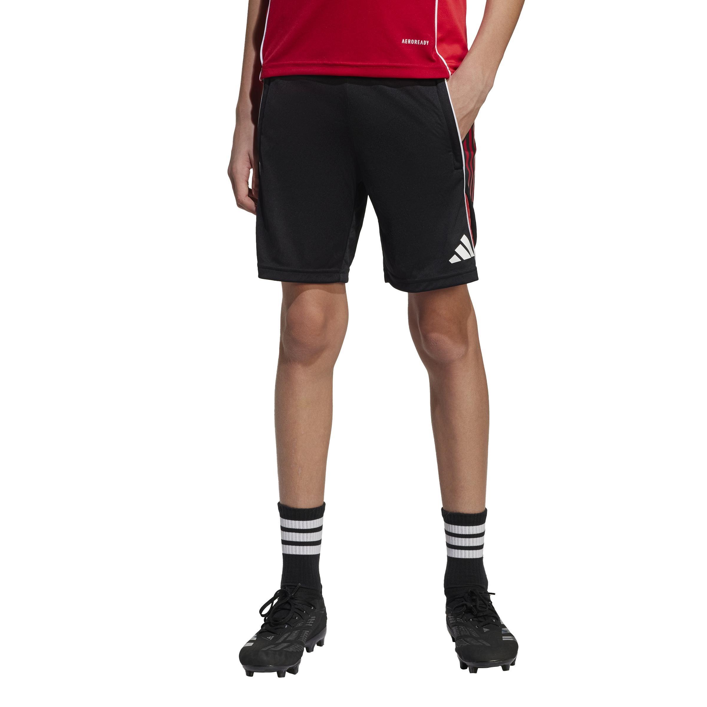 Unisex Kids Tiro 25 Competition Training Shorts, Black, A701_ONE, large image number 6