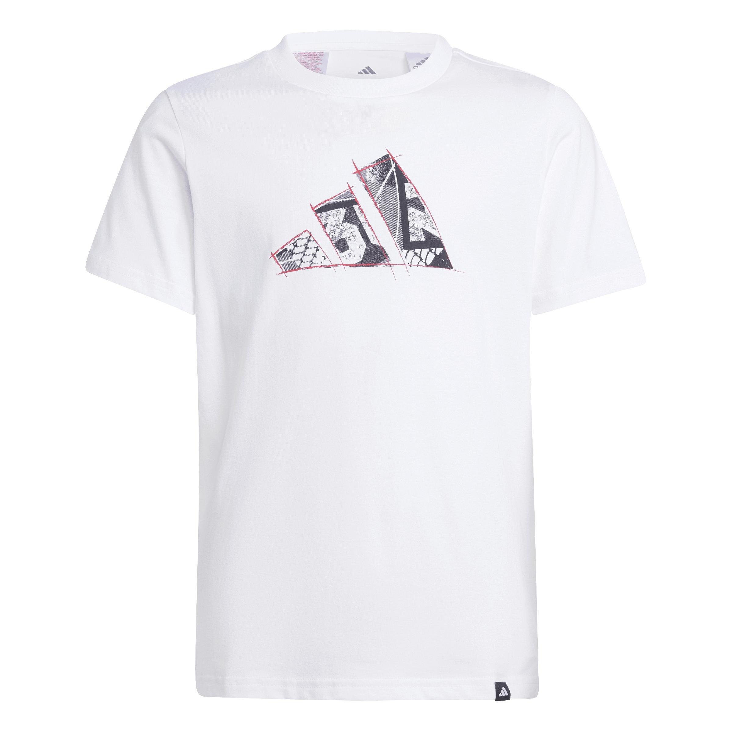 Unisex Kids Codes Photoreal Logo Graphic T-Shirt, White, A701_ONE, large image number 1