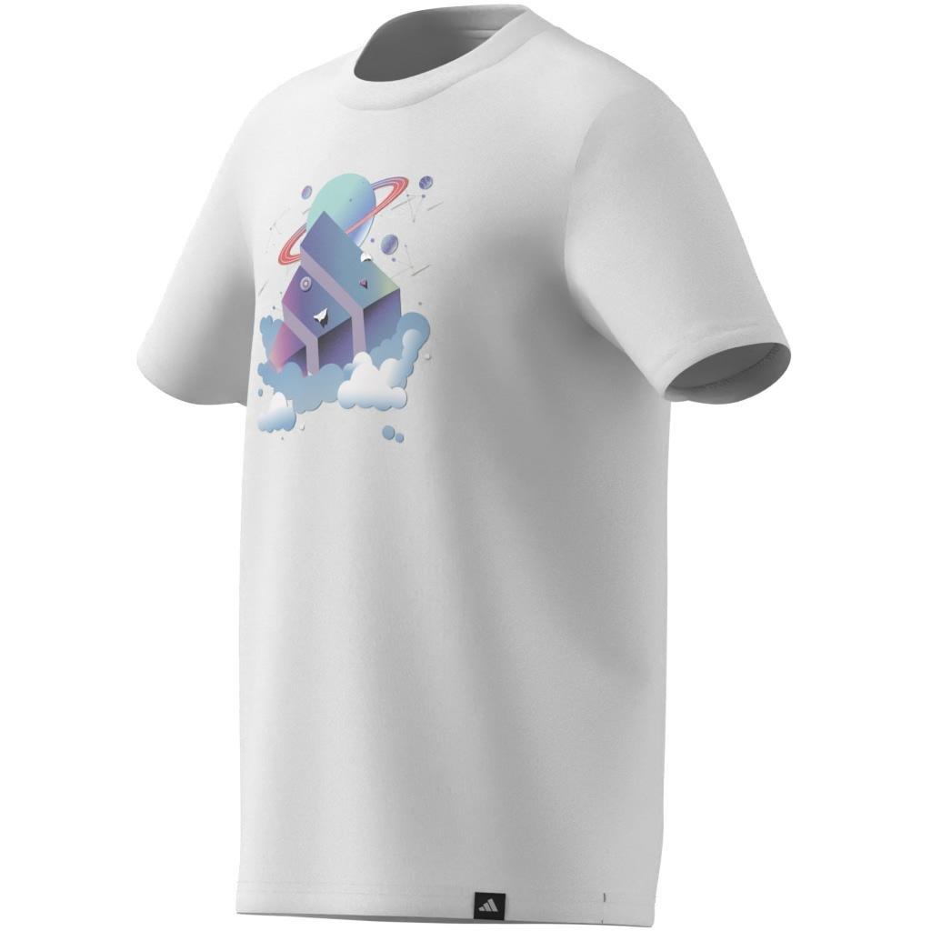 Unisex Kids All Day I Dream About Graphic T-Shirt, White, , large image number 9