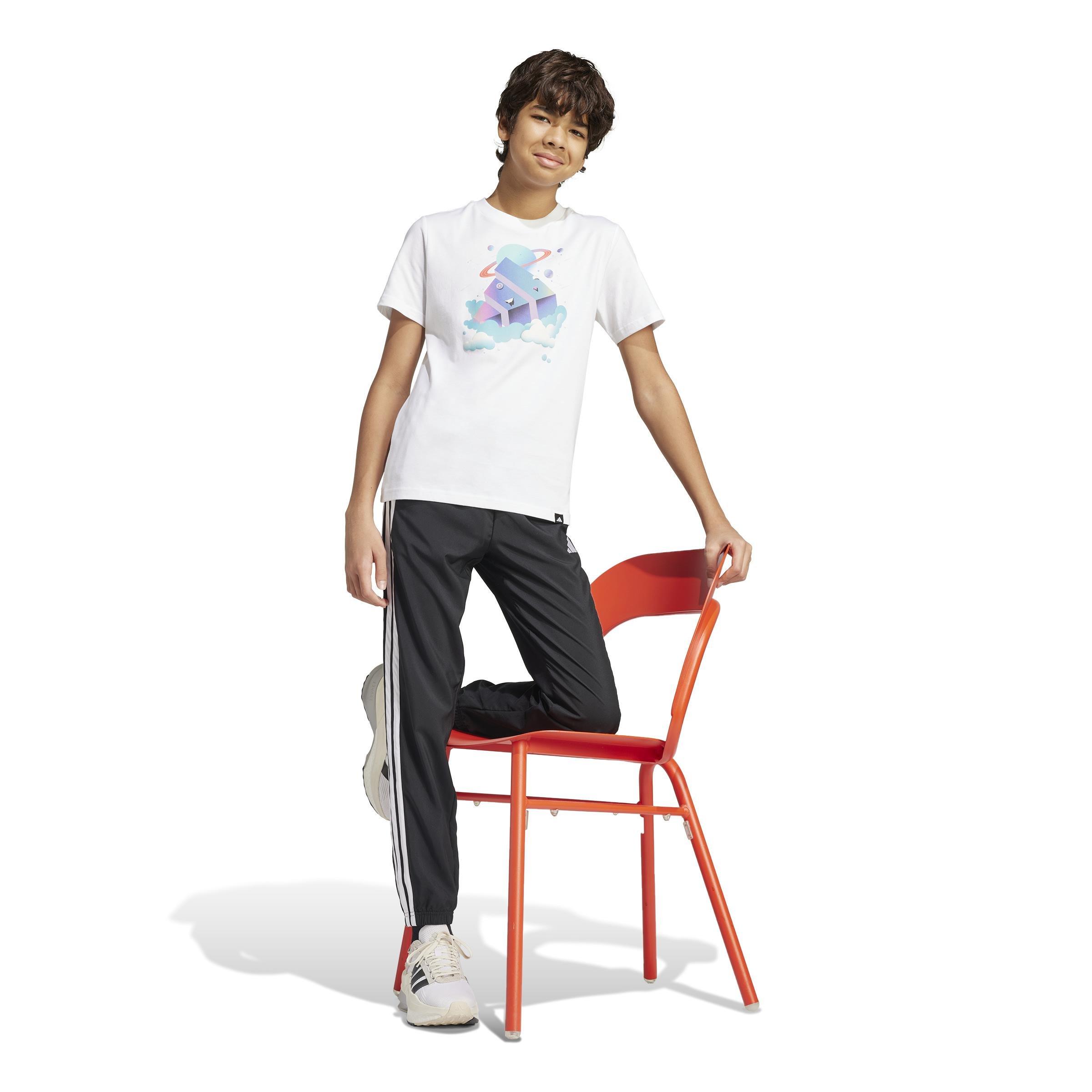 Unisex Kids All Day I Dream About Graphic T-Shirt, White, , large image number 13