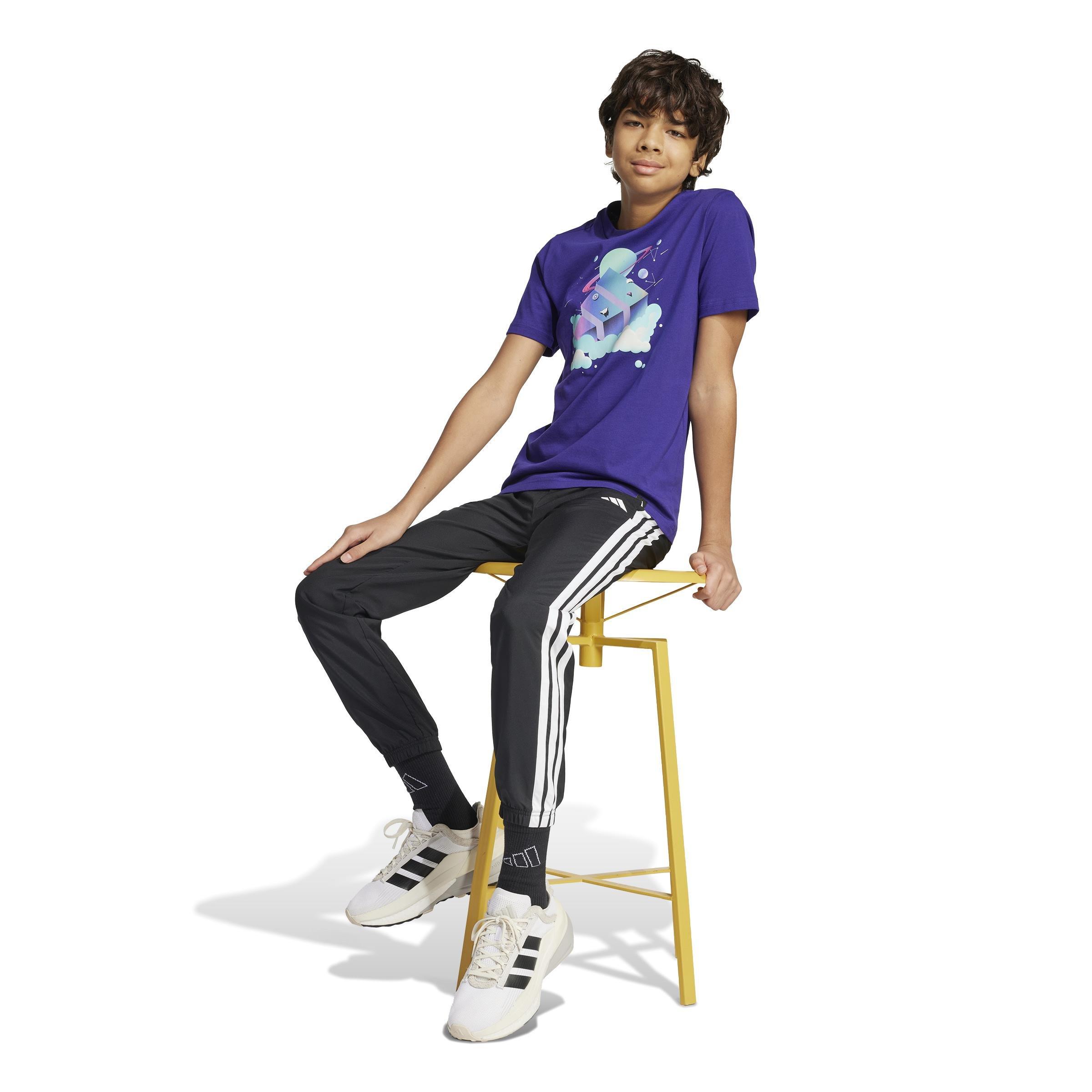 Unisex Kids All Day I Dream About Graphic T-Shirt, Purple, , large image number 11