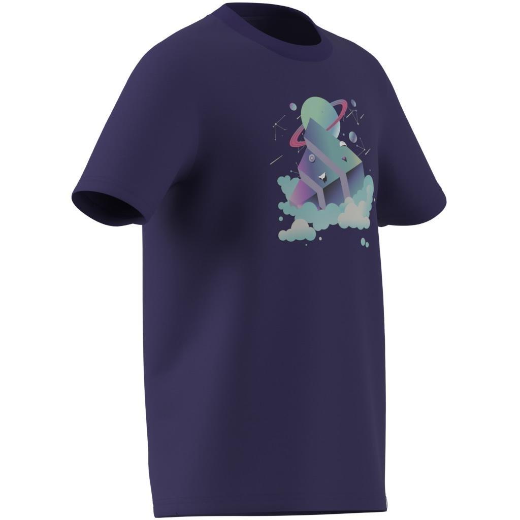 Unisex Kids All Day I Dream About Graphic T-Shirt, Purple, A701_ONE, large image number 14