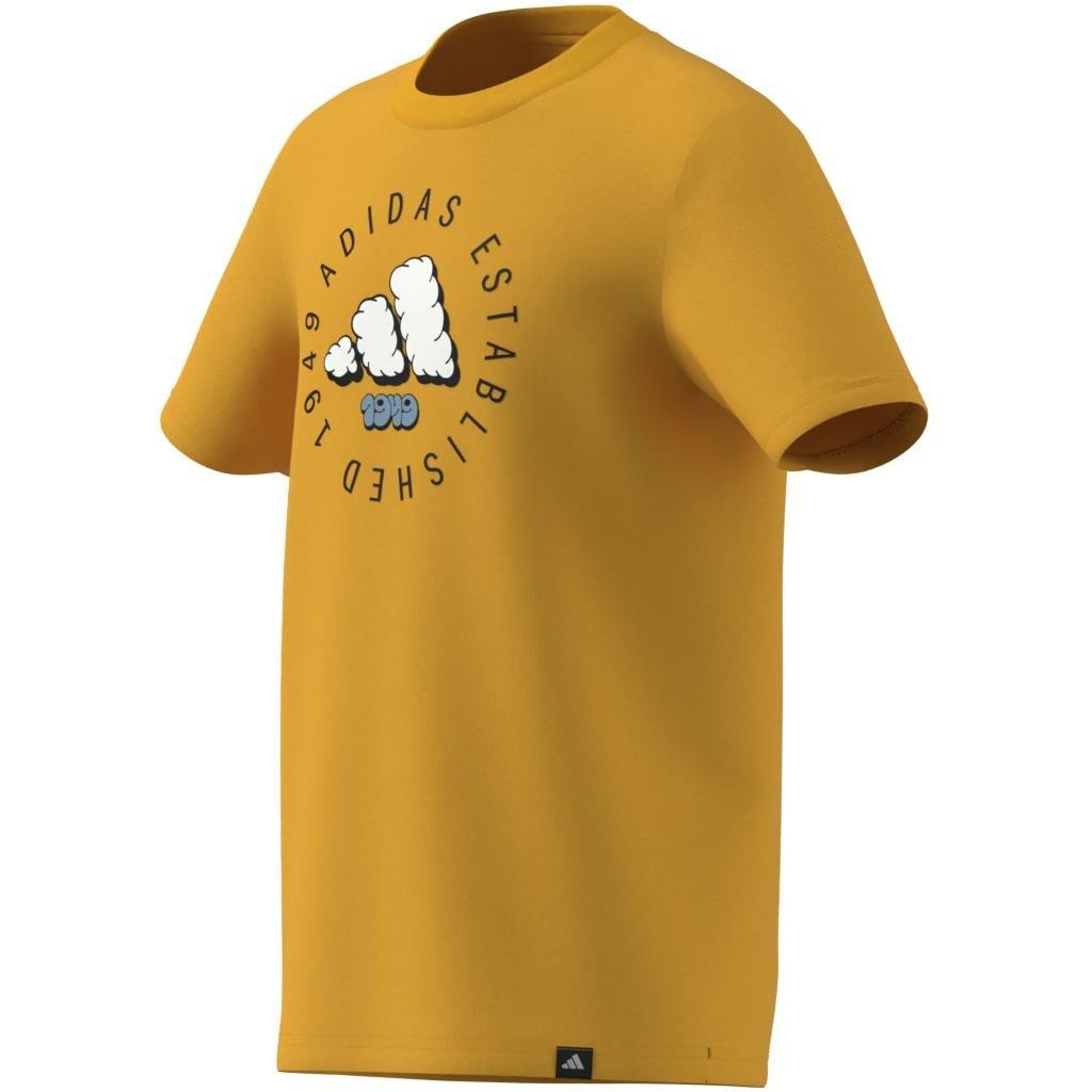 Unisex Kids Fun Graphic T-Shirt, Yellow, , large image number 10